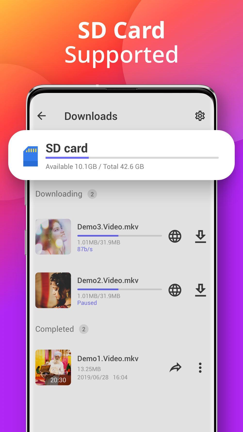اسکرین شات 7 برنامه Downloader - Video Downloader