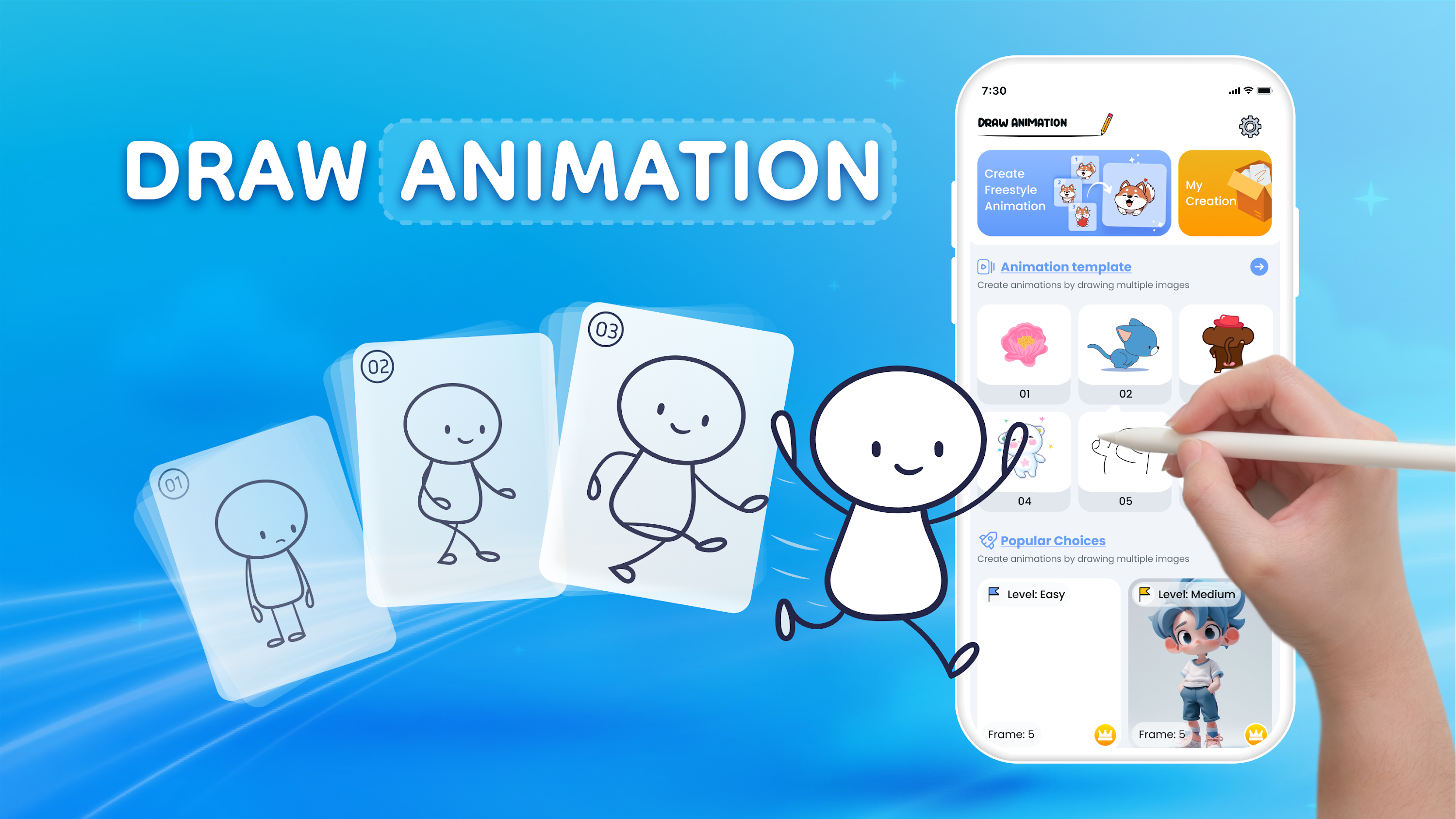 اسکرین شات 1 برنامه AniDraw: 2D Draw Animation