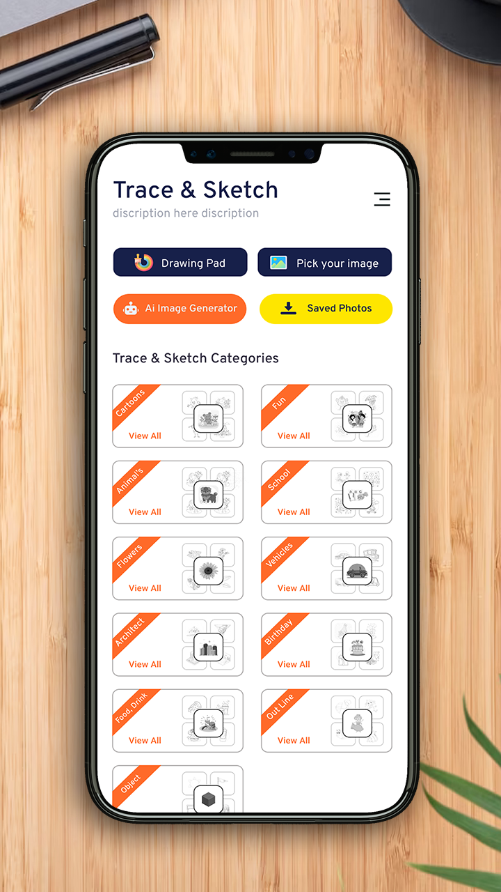 اسکرین شات برنامه AI Drawing : Trace & Sketch 7