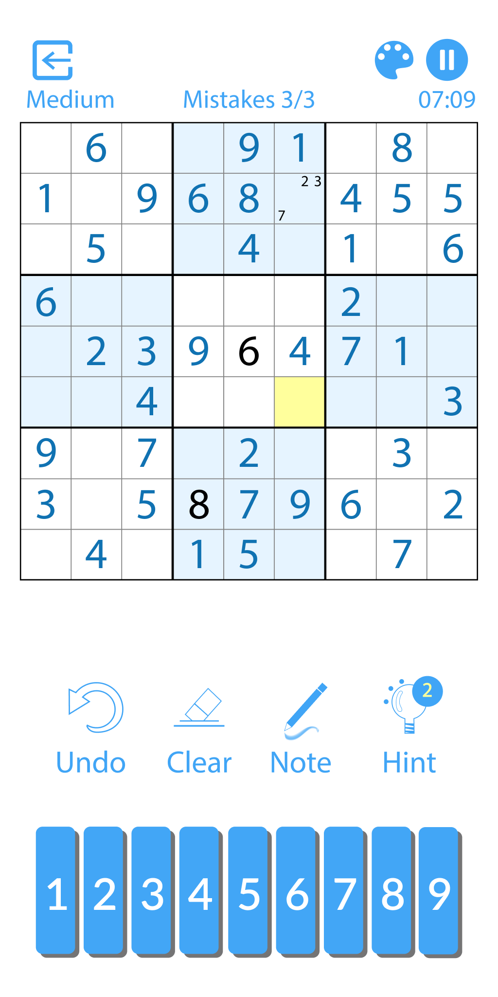 اسکرین شات 3 بازی Sudoku - Classic Logic Puzzles