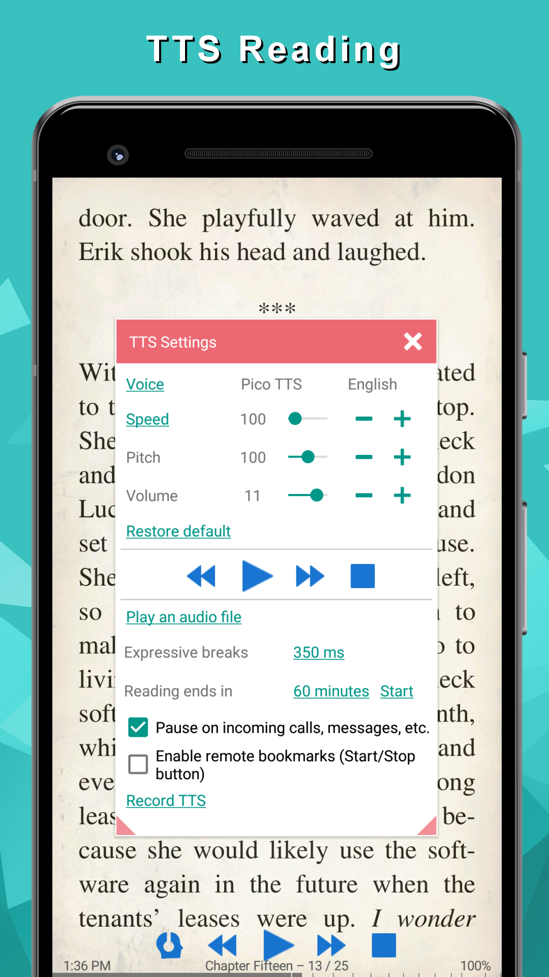 اسکرین شات 3 برنامه eBook Reader: PDF, EPUB, HTML