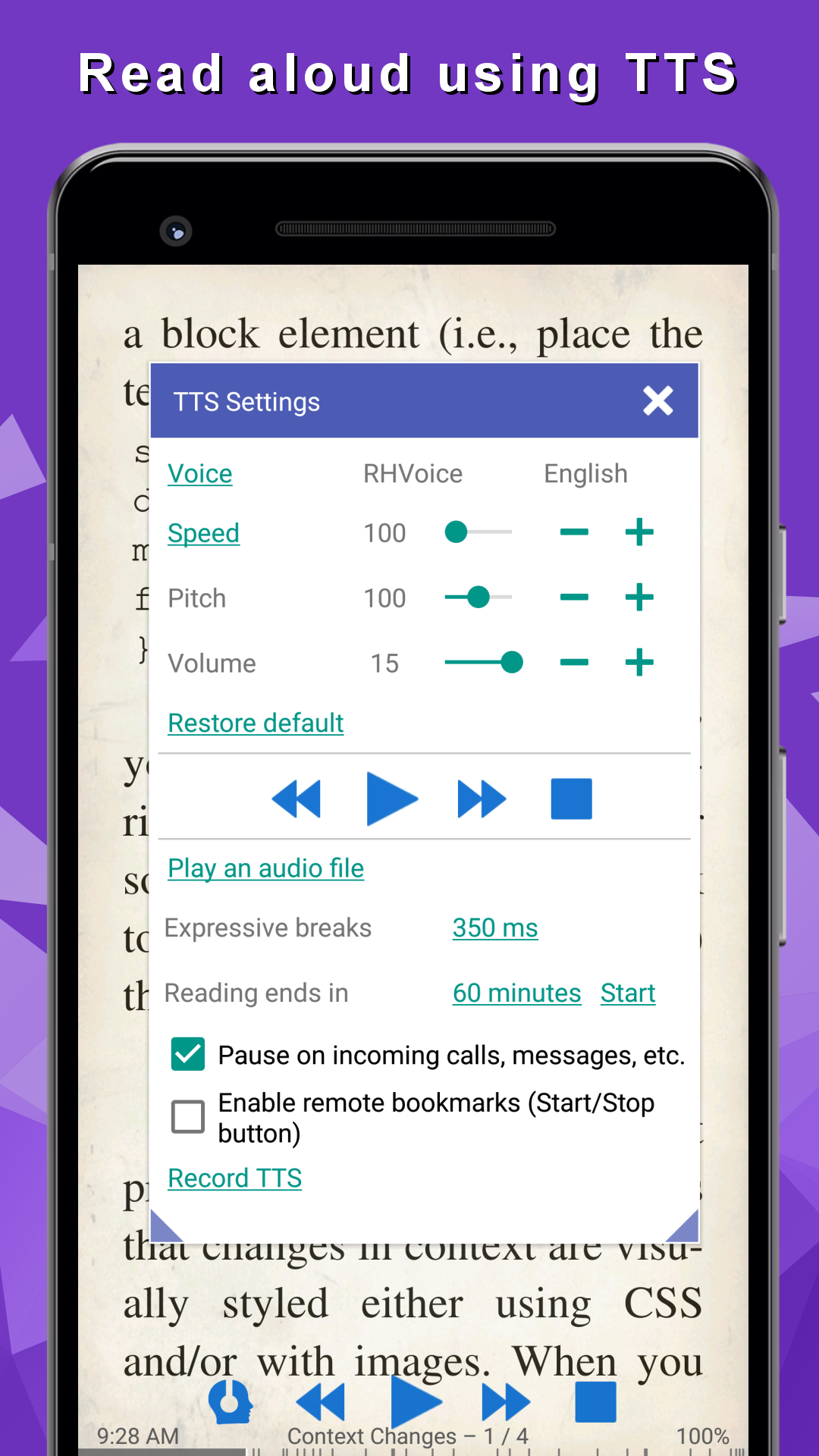 اسکرین شات 7 برنامه eBook Reader: PDF, EPUB, HTML
