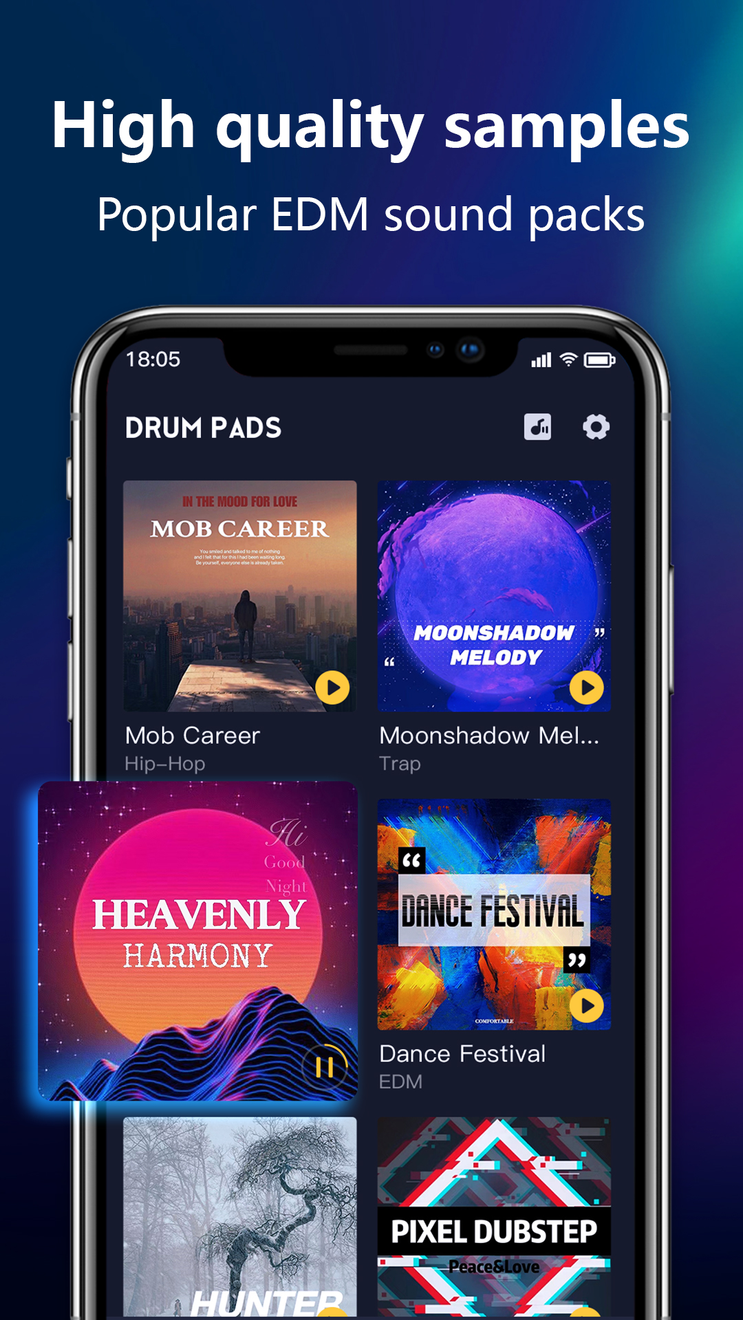 اسکرین شات 2 برنامه Beat Maker - Drum Pad
