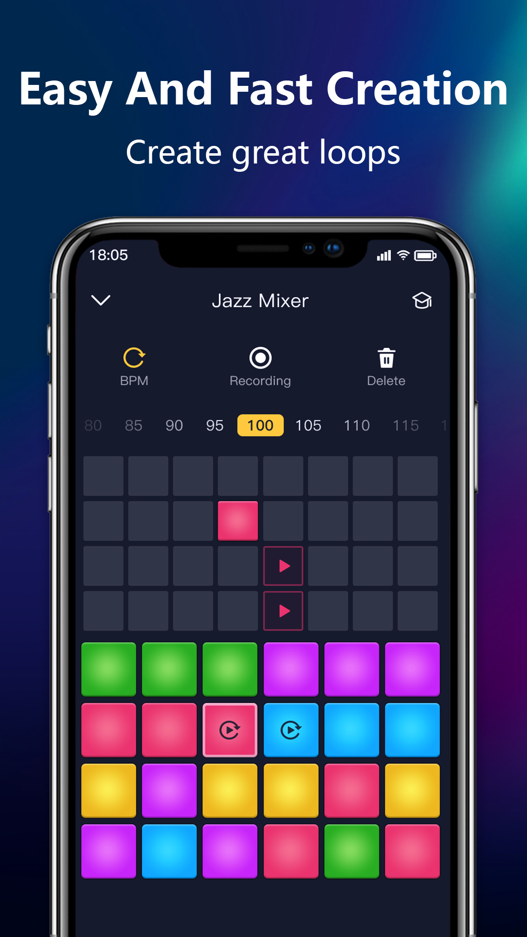 اسکرین شات 3 برنامه Beat Maker - Drum Pad