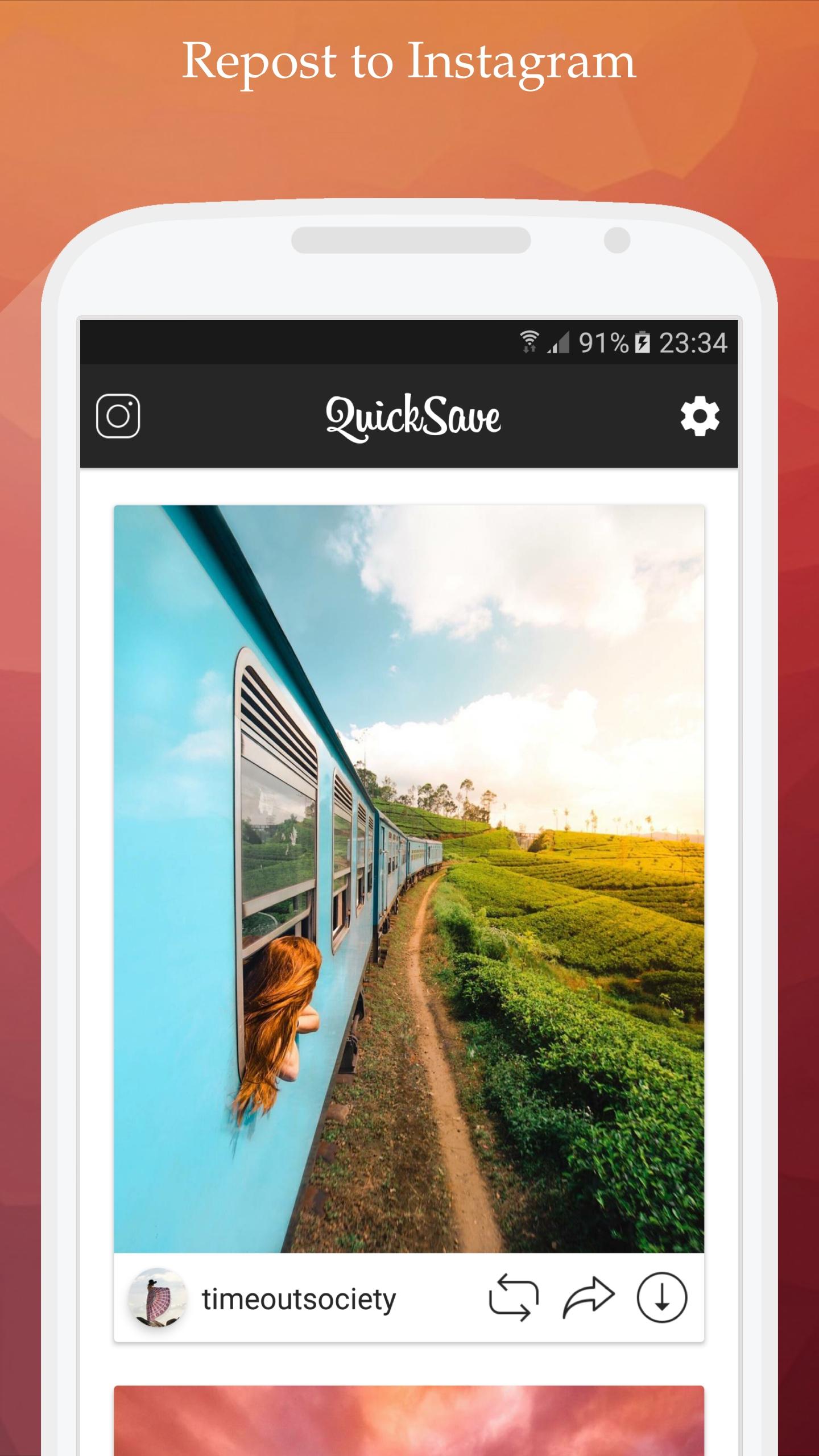 اسکرین شات 2 برنامه QuickSave for Instagram