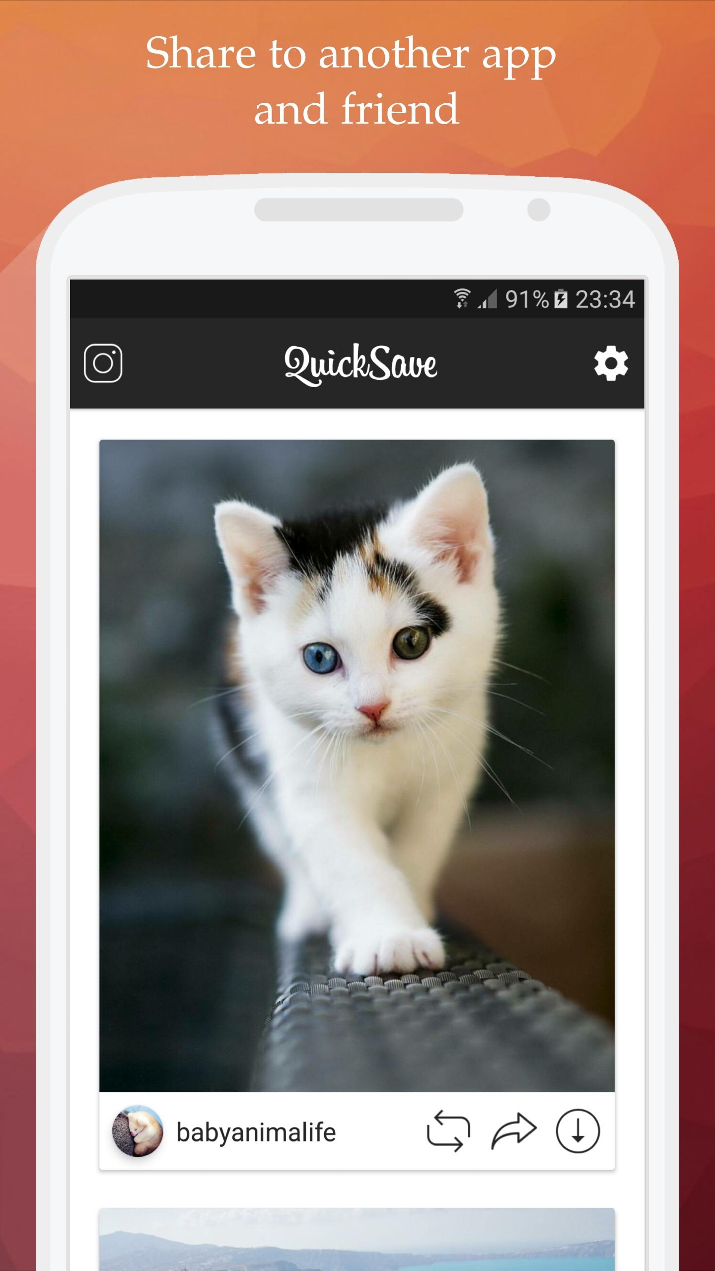 اسکرین شات 4 برنامه QuickSave for Instagram