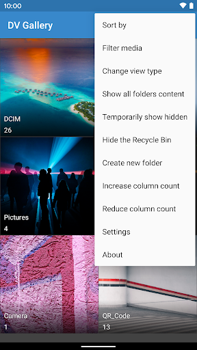 اسکرین شات 2 برنامه DV Gallery - Fast Photos Album & Photos Editor