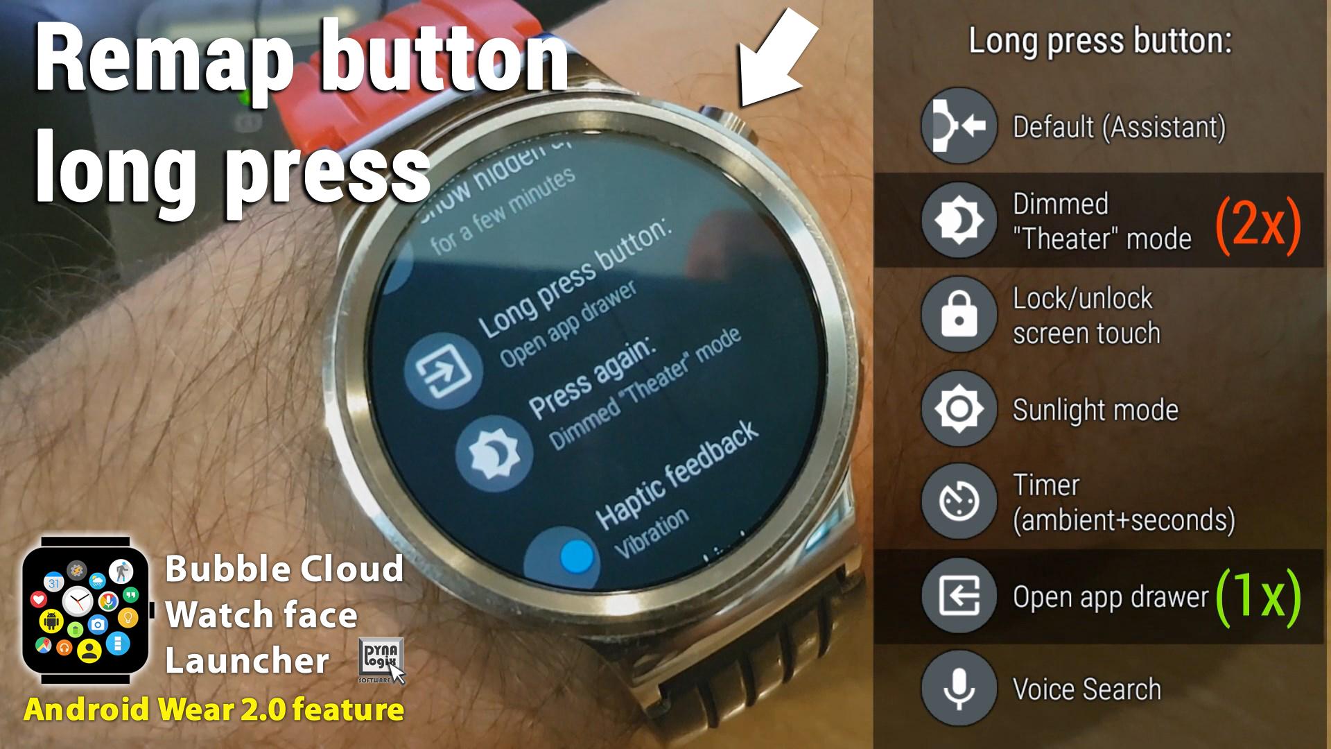 اسکرین شات 5 برنامه Bubble Cloud Wear OS Launcher