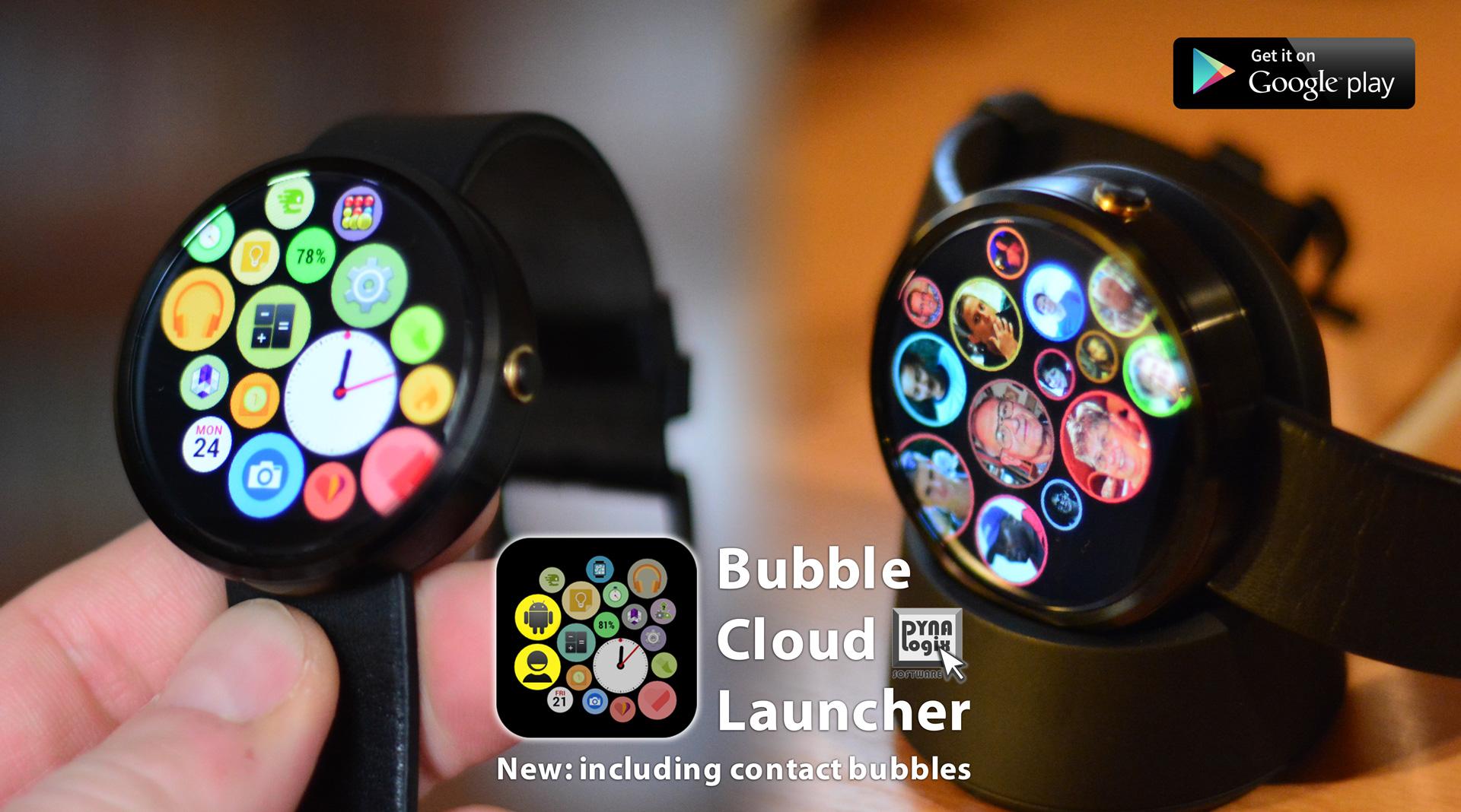 اسکرین شات 7 برنامه Bubble Cloud Wear OS Launcher