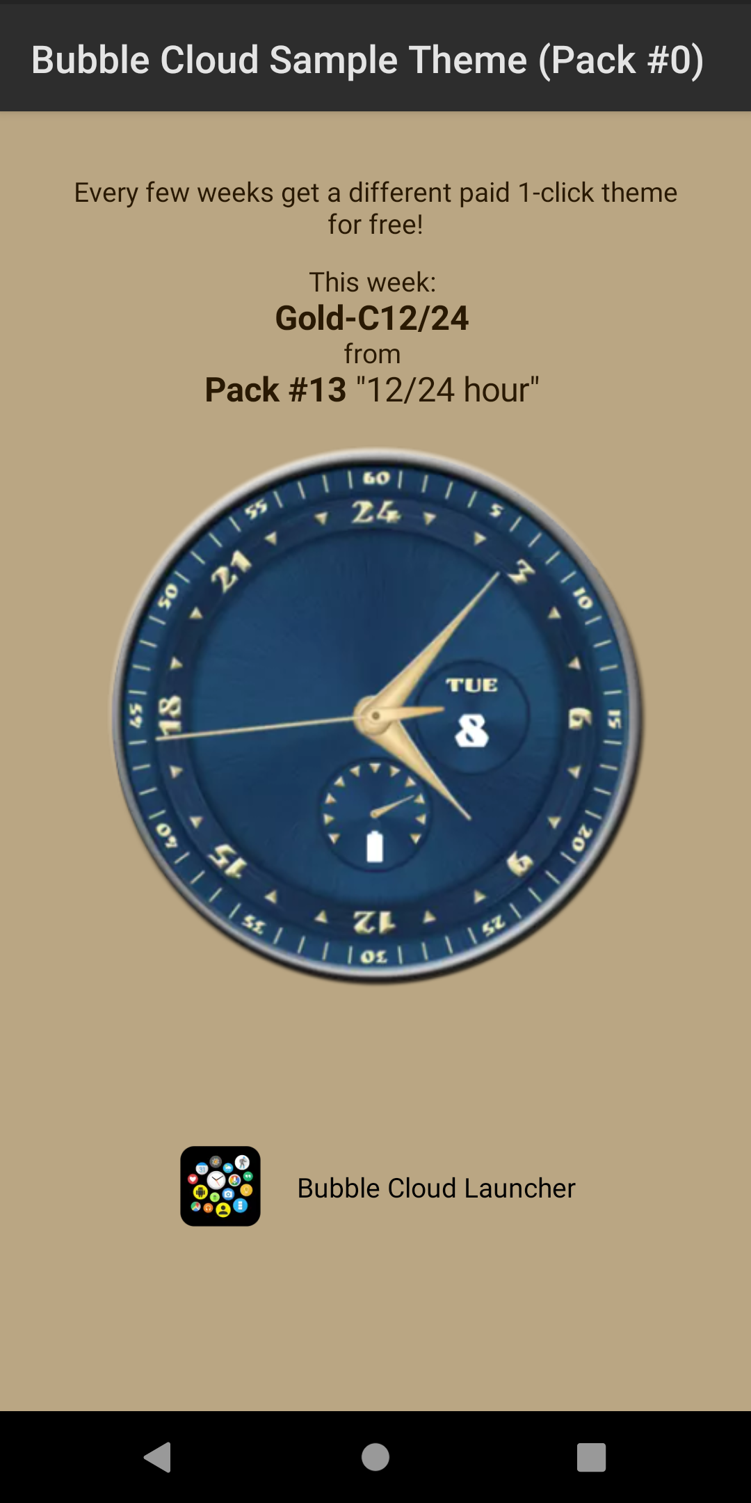 اسکرین شات 3 برنامه Watch Face Theme Bubble Cloud