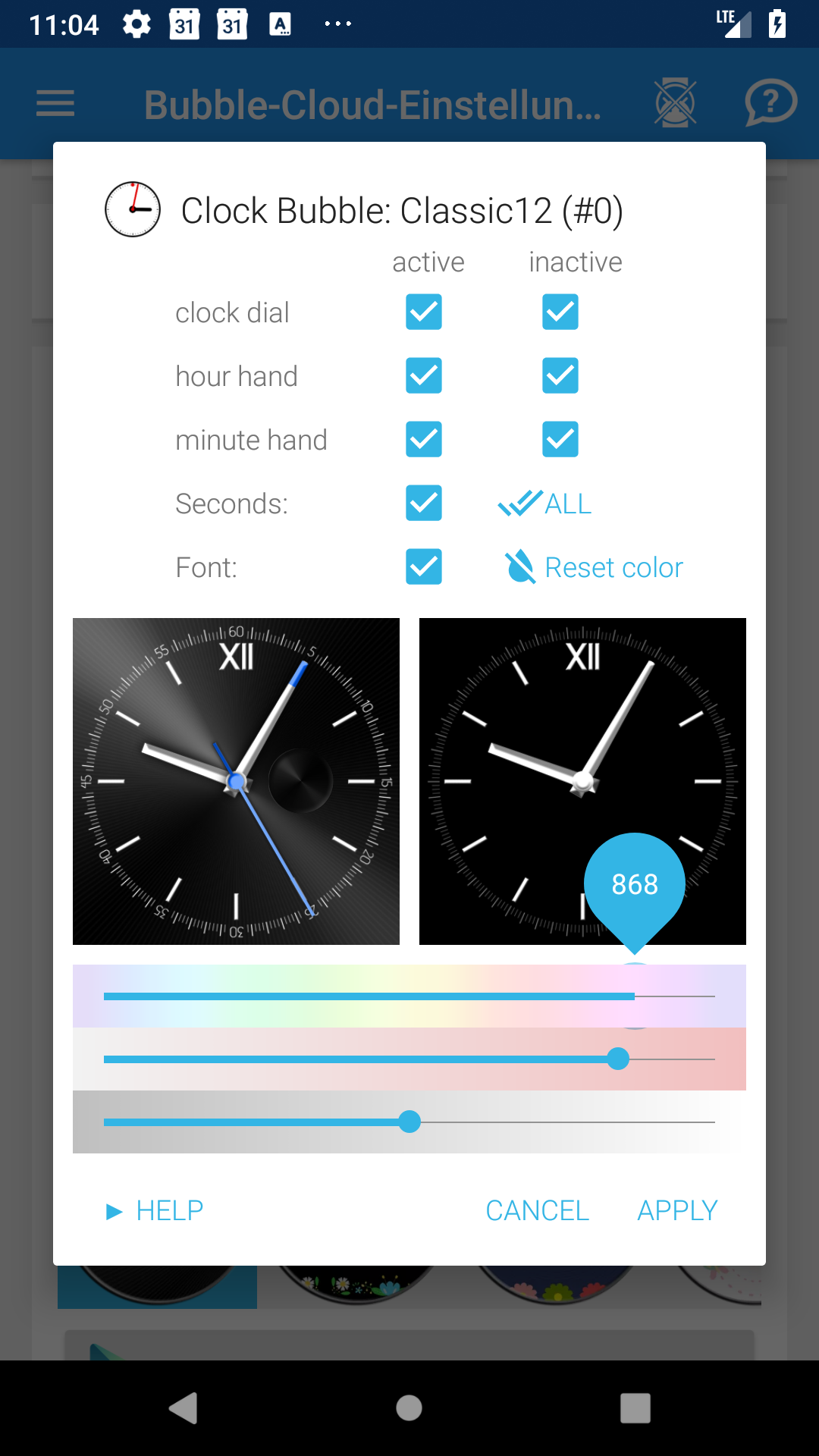 اسکرین شات 4 برنامه Watch Face Theme Bubble Cloud
