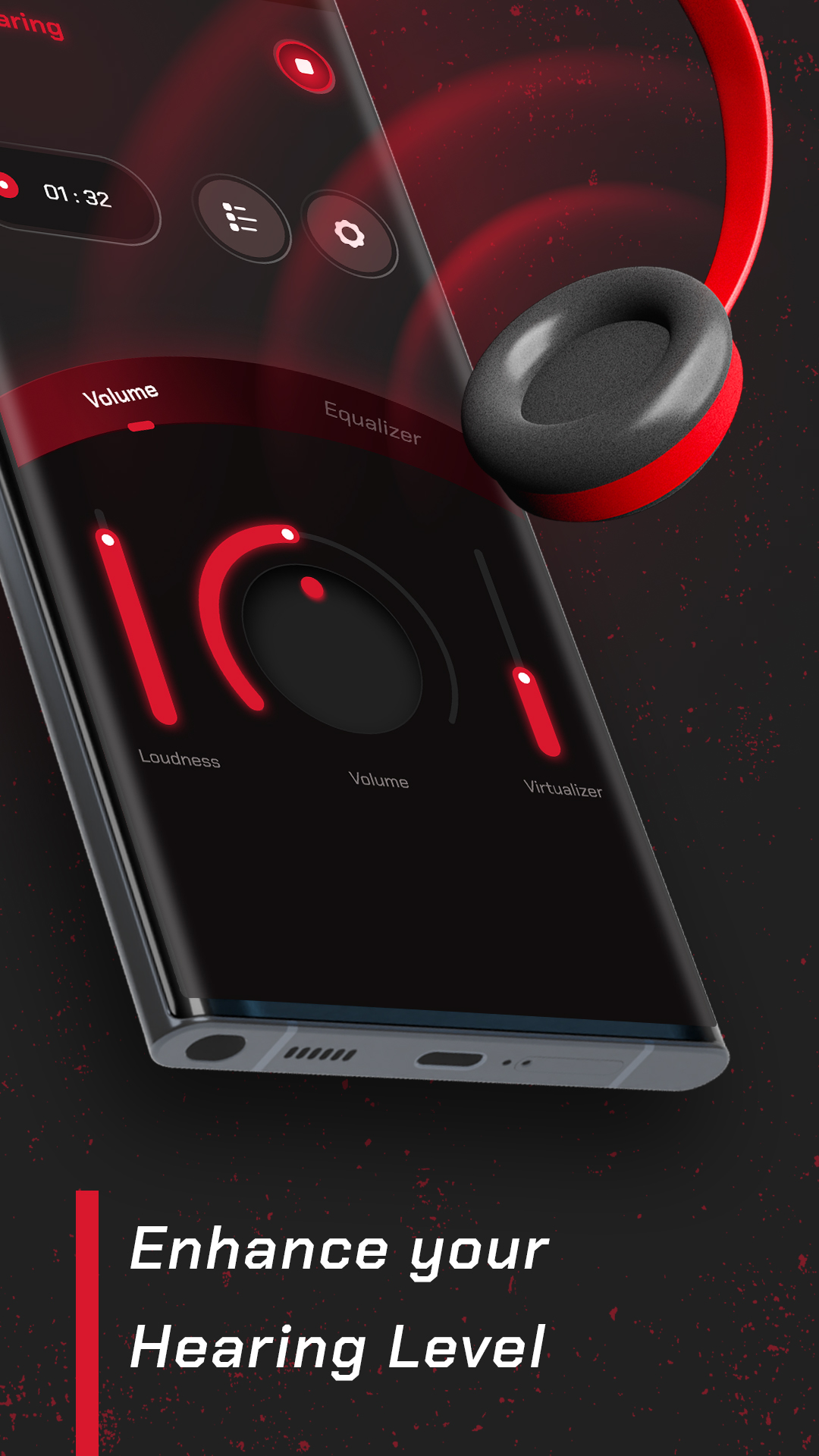 اسکرین شات 2 برنامه Hearing Boost: Amplify, Record