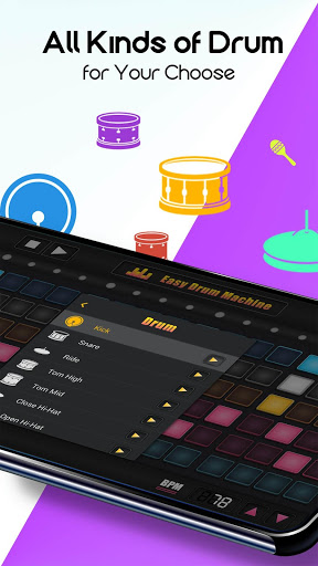 اسکرین شات 4 بازی Easy Drum Machine - Beat Machine & Drum Maker