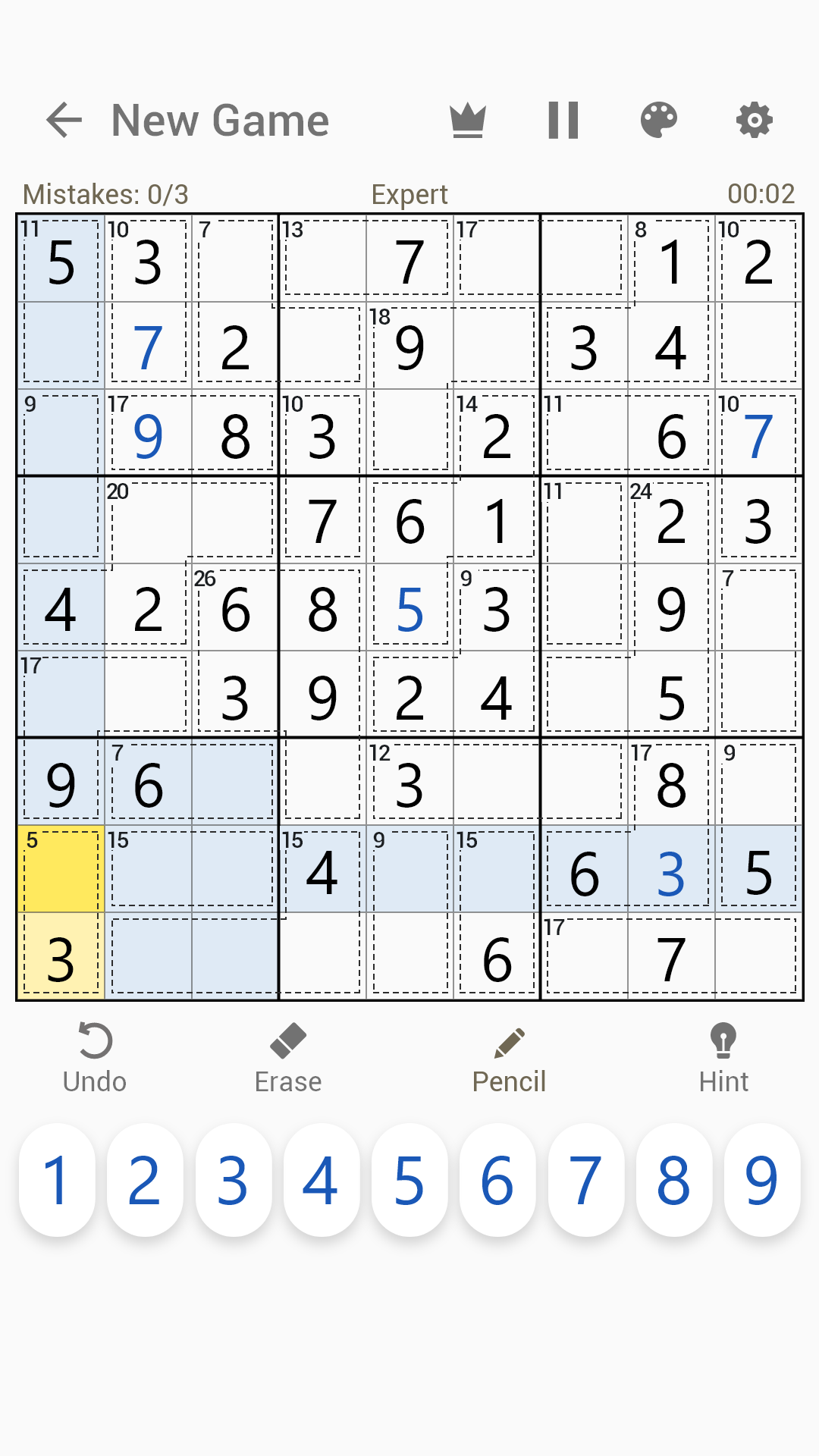 اسکرین شات 4 بازی Killer Sudoku - Sudoku Puzzles