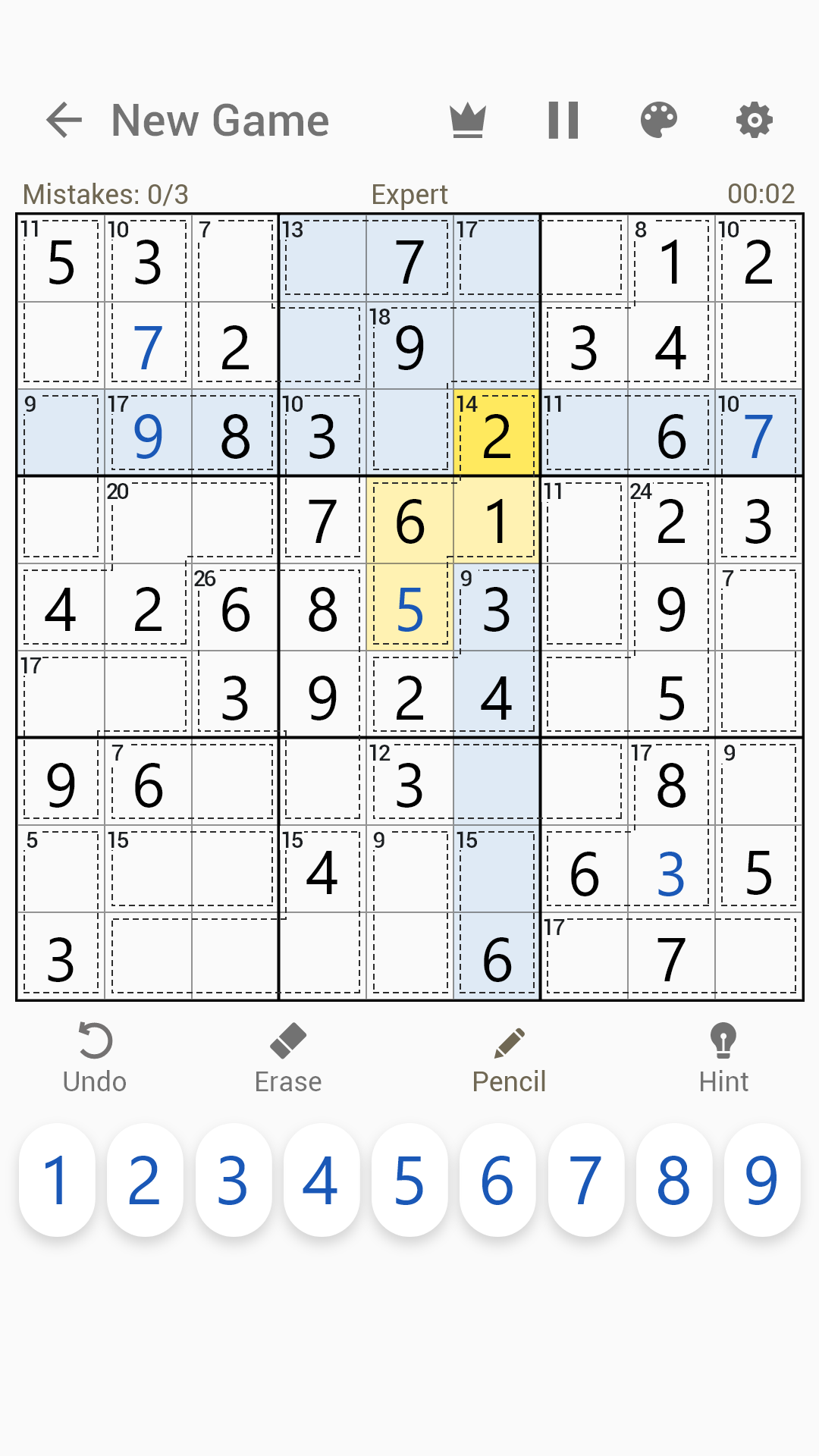 اسکرین شات 2 بازی Killer Sudoku - Sudoku Puzzles