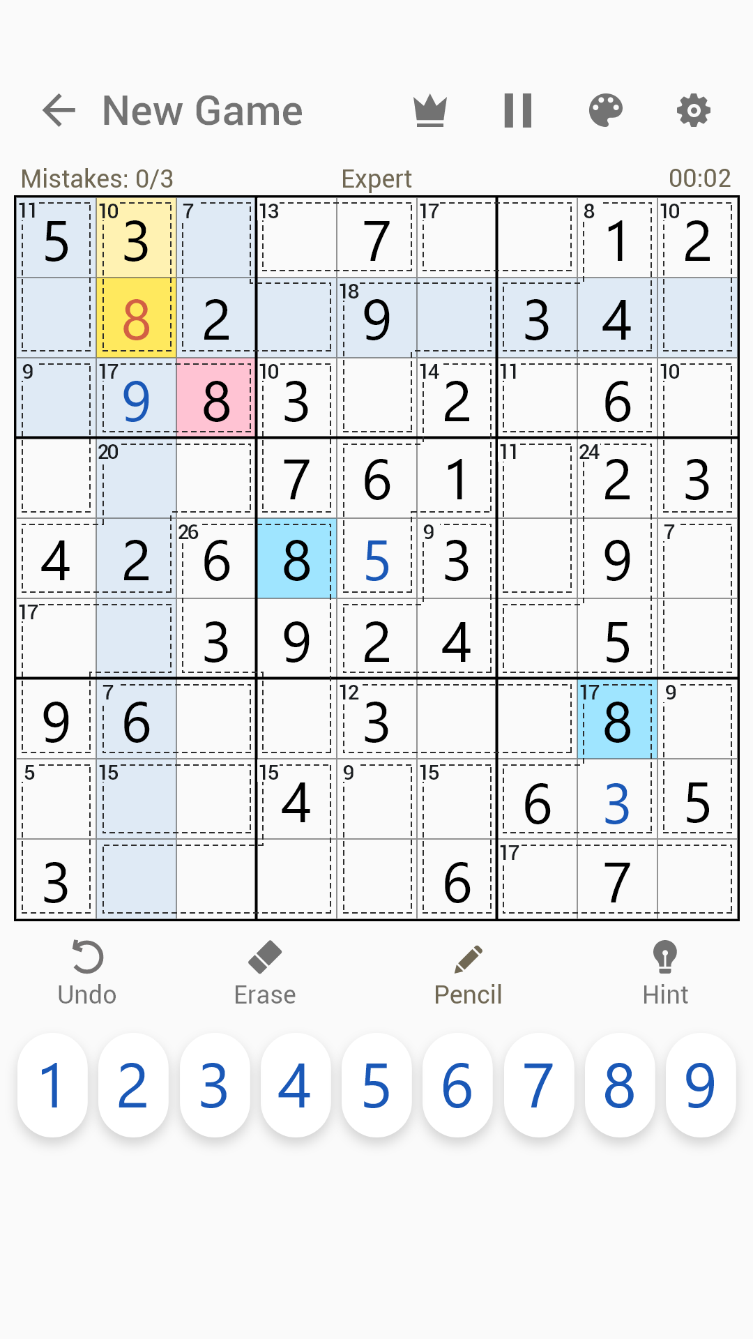اسکرین شات 7 بازی Killer Sudoku - Sudoku Puzzles