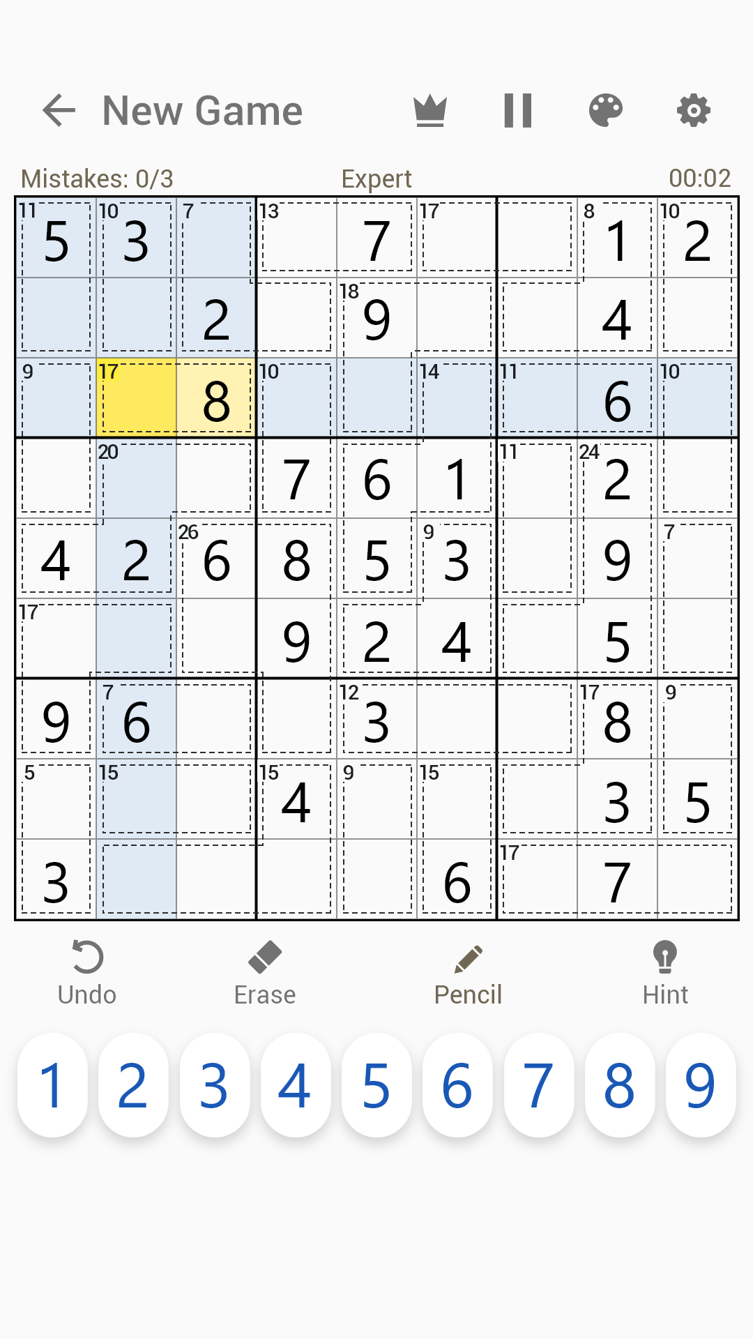 اسکرین شات 5 بازی Killer Sudoku - Sudoku Puzzles