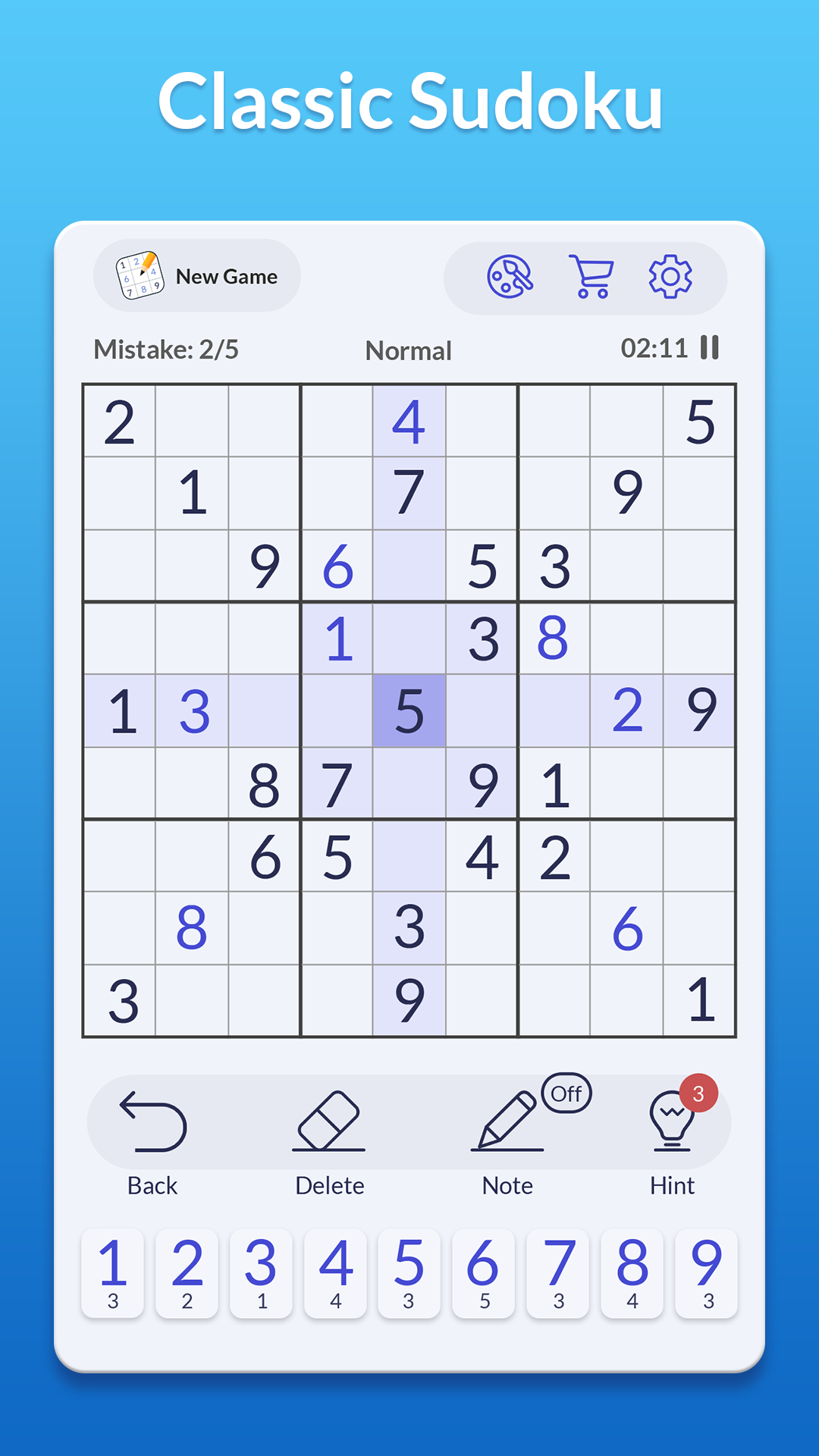 اسکرین شات 1 بازی Sudoku – Classic Sudoku Puzzle