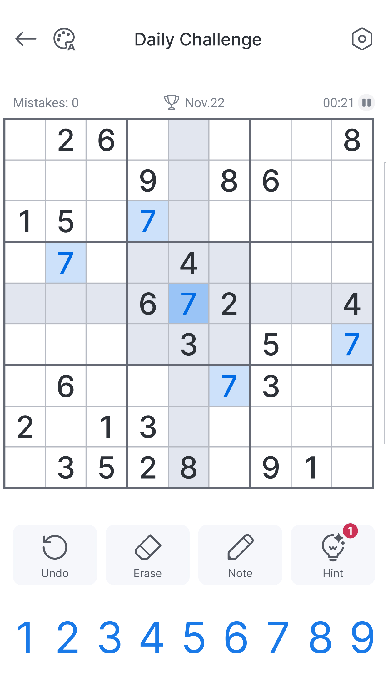 اسکرین شات 5 بازی Sudoku - Classic Sudoku Puzzle