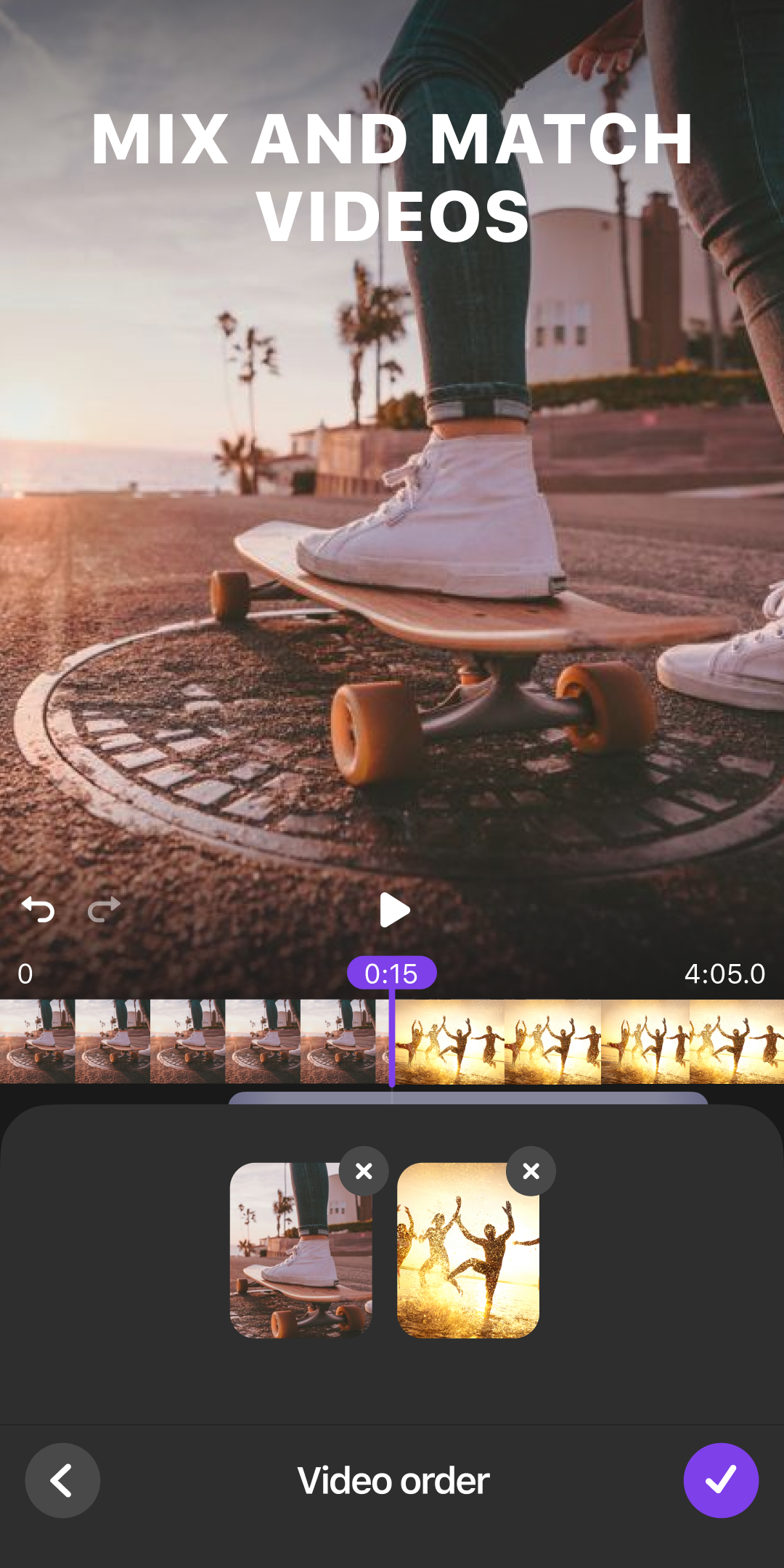 اسکرین شات 3 برنامه Efectum – Video Editor and Maker with Slow Motion