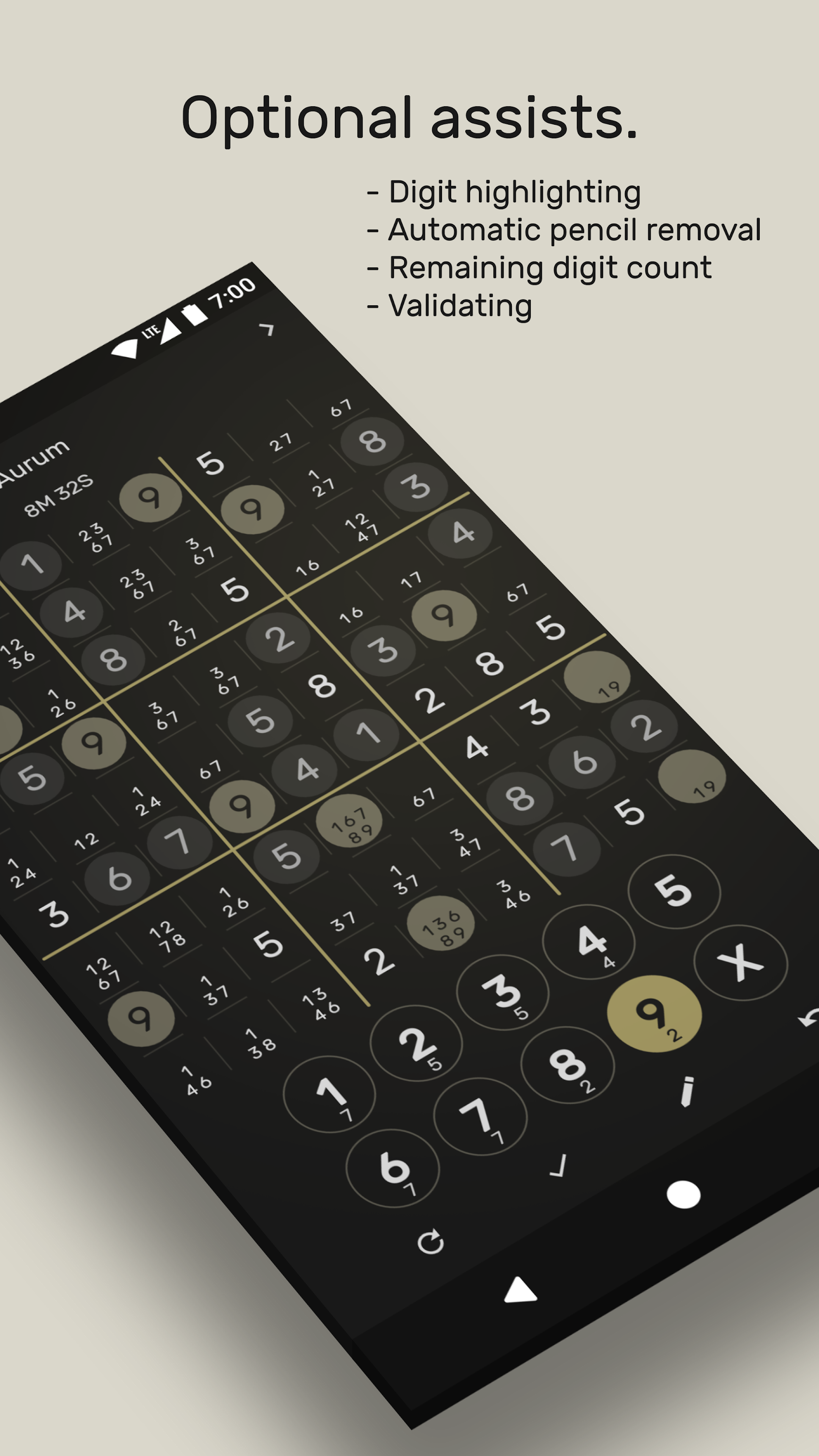 اسکرین شات 3 بازی Sudoku - The Clean One
