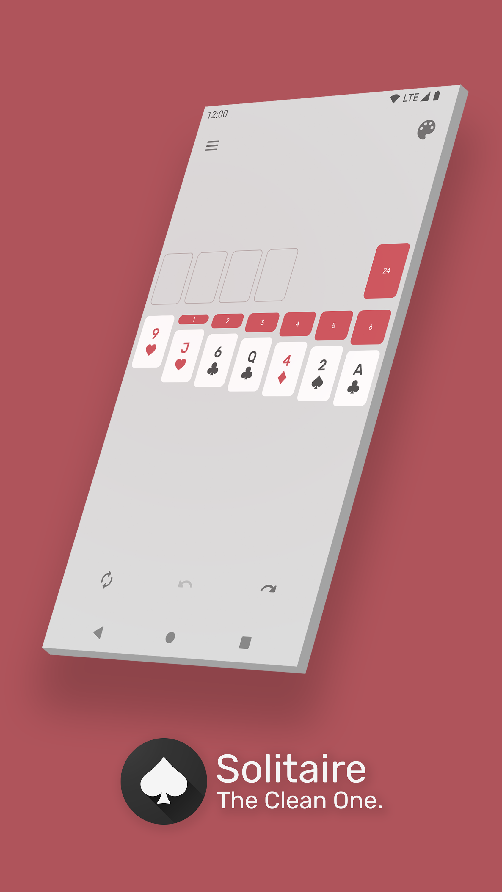 اسکرین شات 1 بازی Solitaire - The Clean One