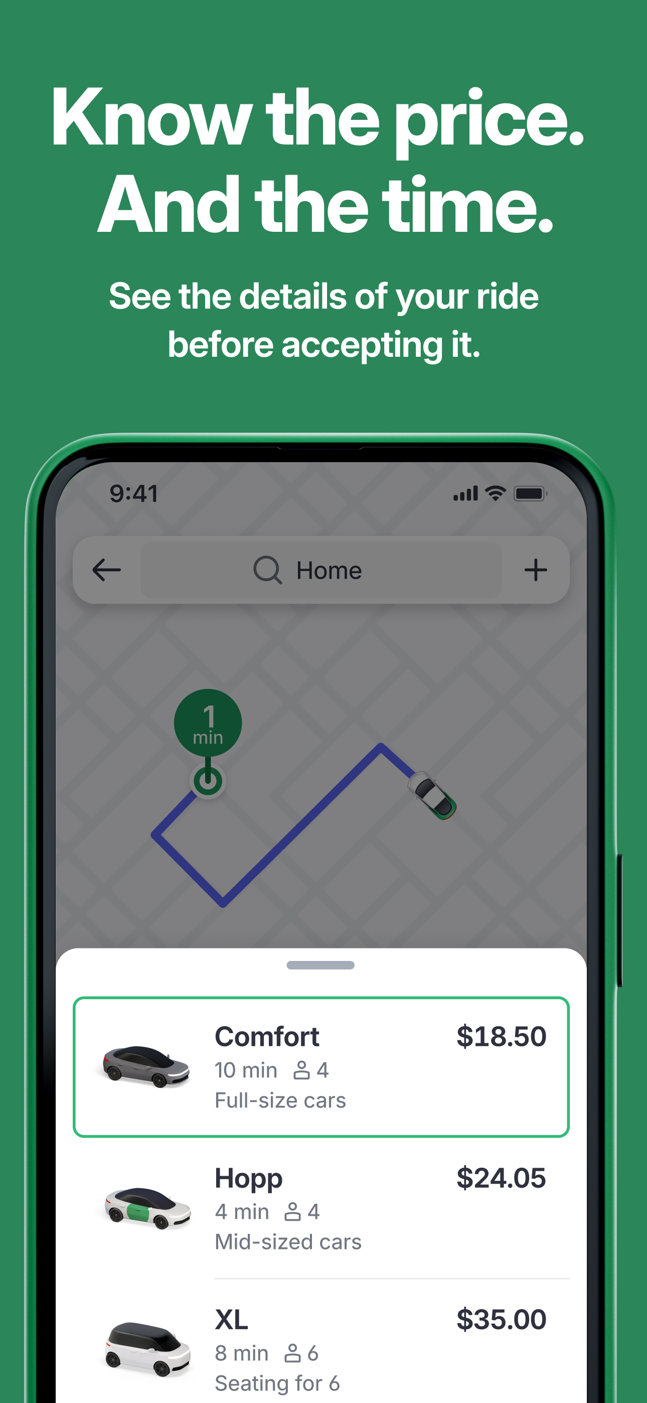 اسکرین شات 4 برنامه Hopp: Get a Ride