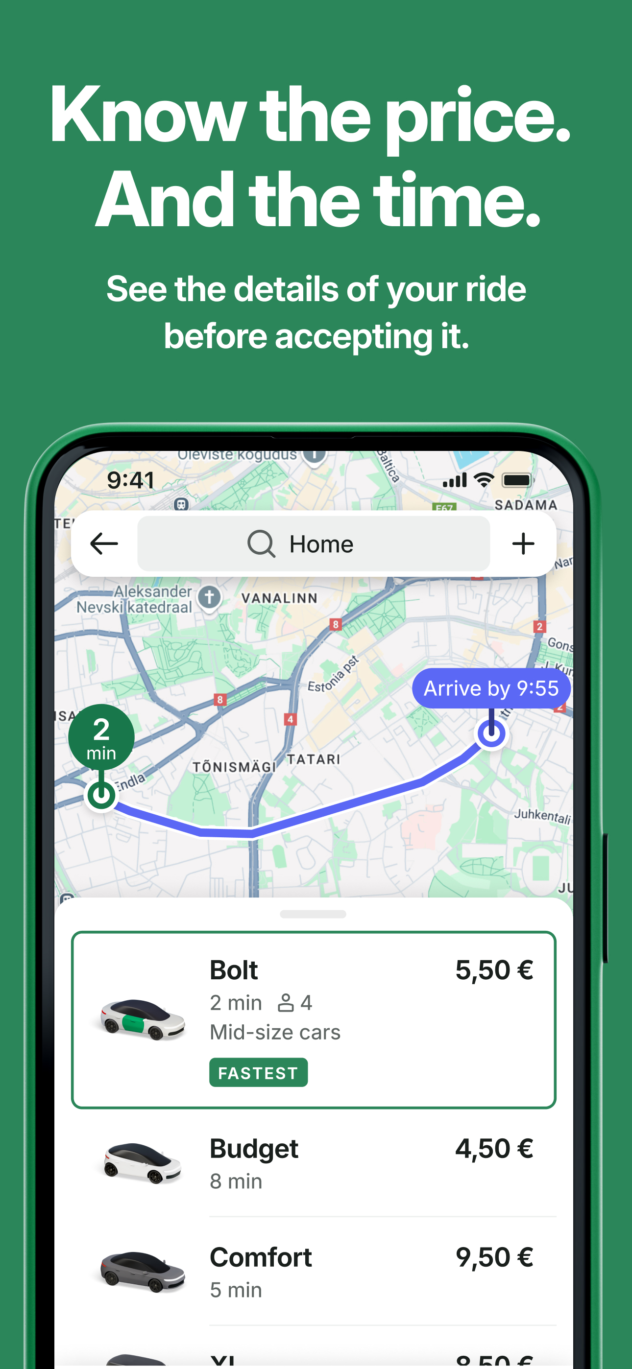 اسکرین شات 5 برنامه Bolt: Request a Ride