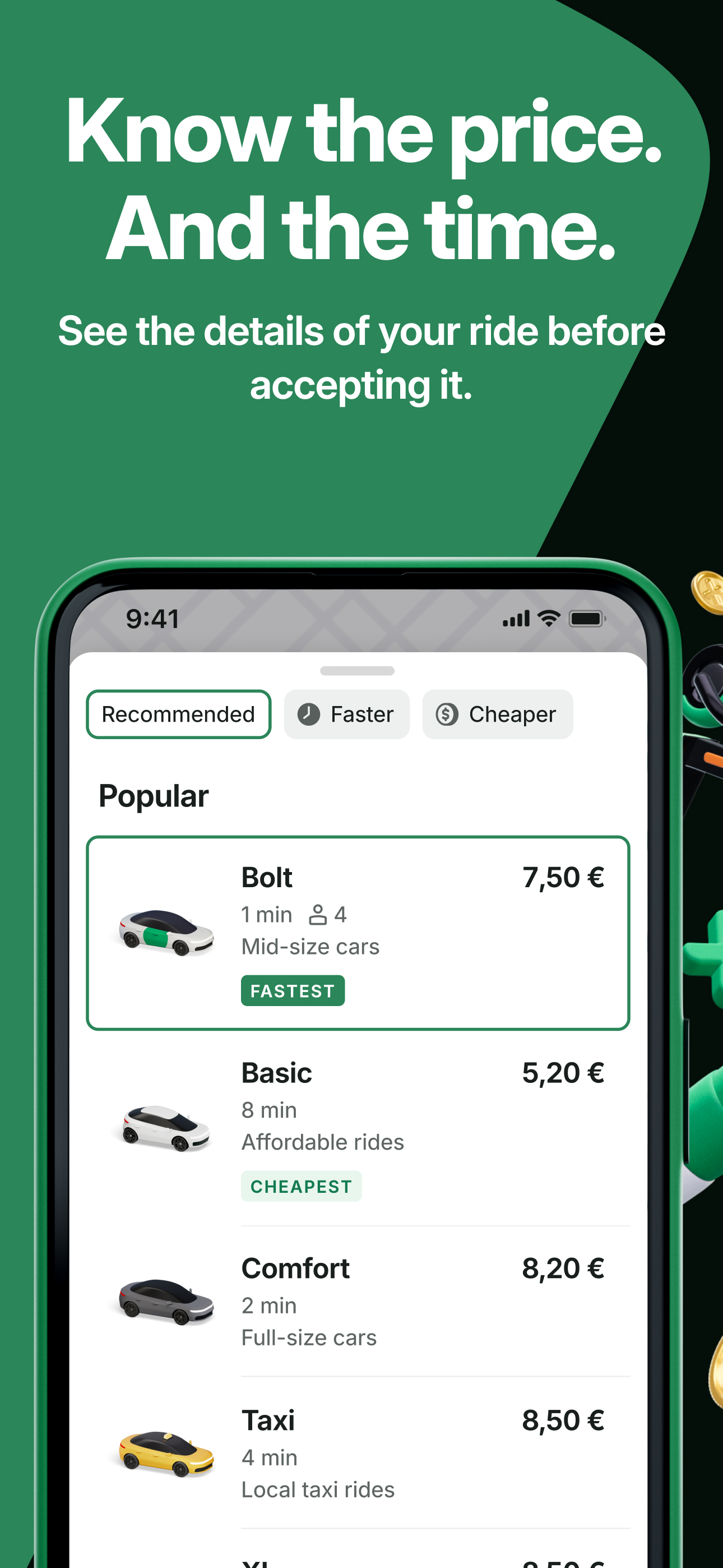 اسکرین شات 5 برنامه Bolt: Request a Ride