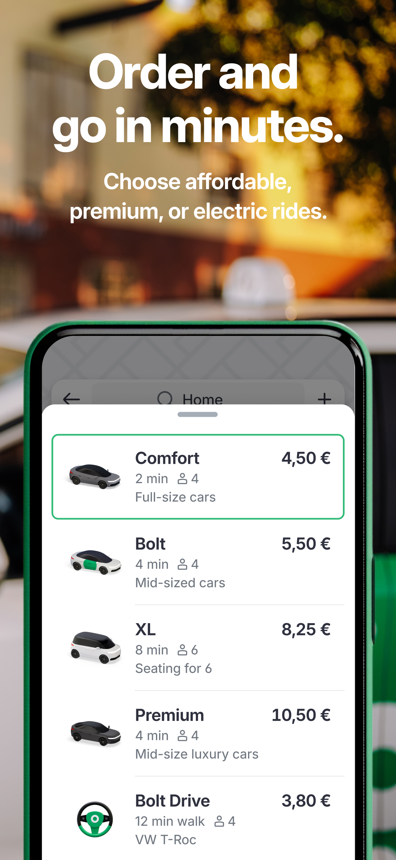 اسکرین شات 2 برنامه Bolt: Request a Ride