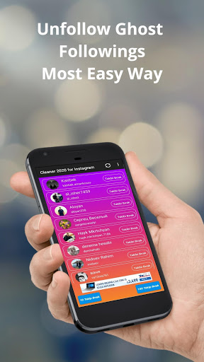 اسکرین شات 1 برنامه Unfollow & Cleaner for Instagram 2020