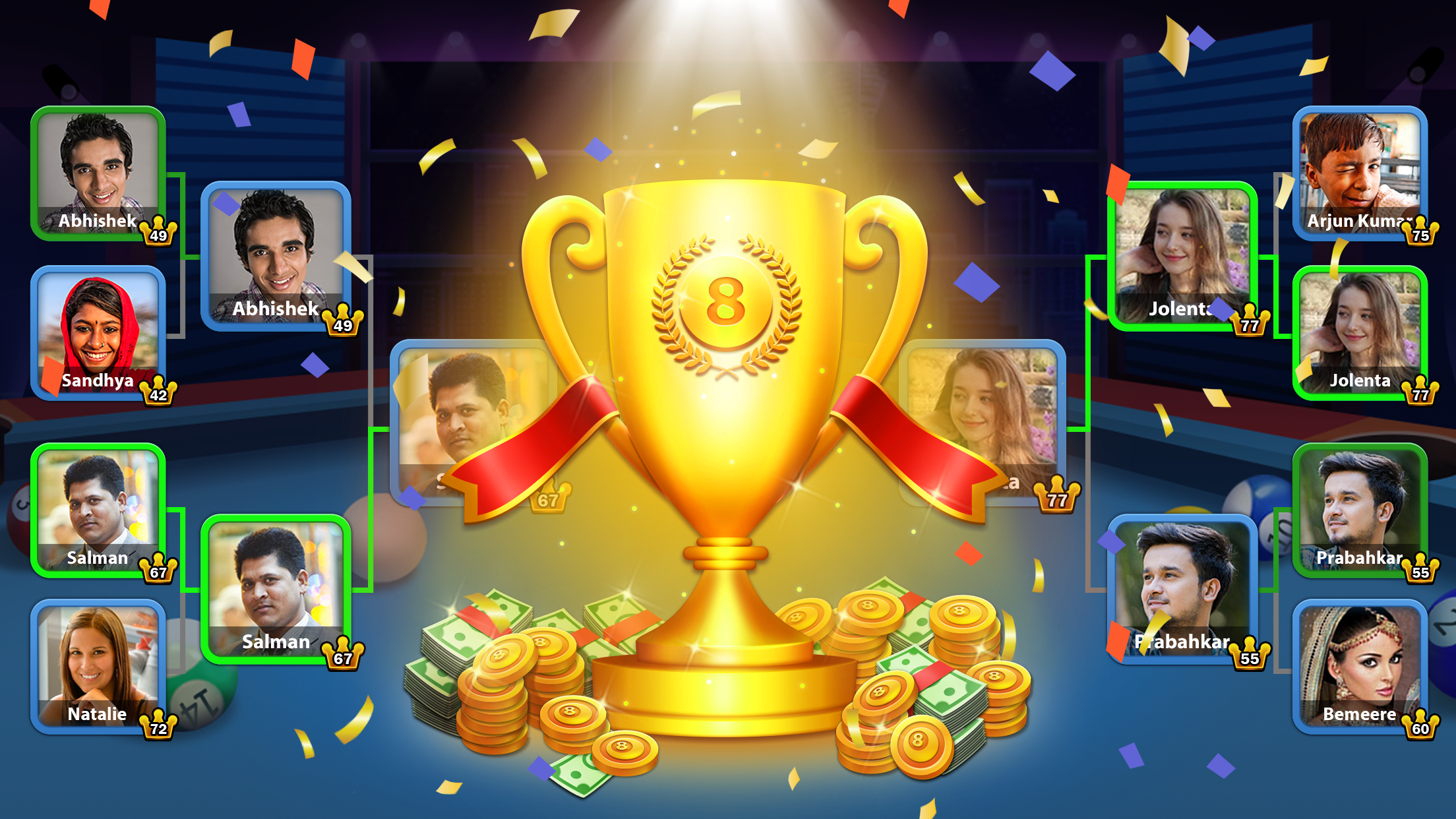 اسکرین شات 4 بازی 8 Ball & 9 Ball Billiards Pool