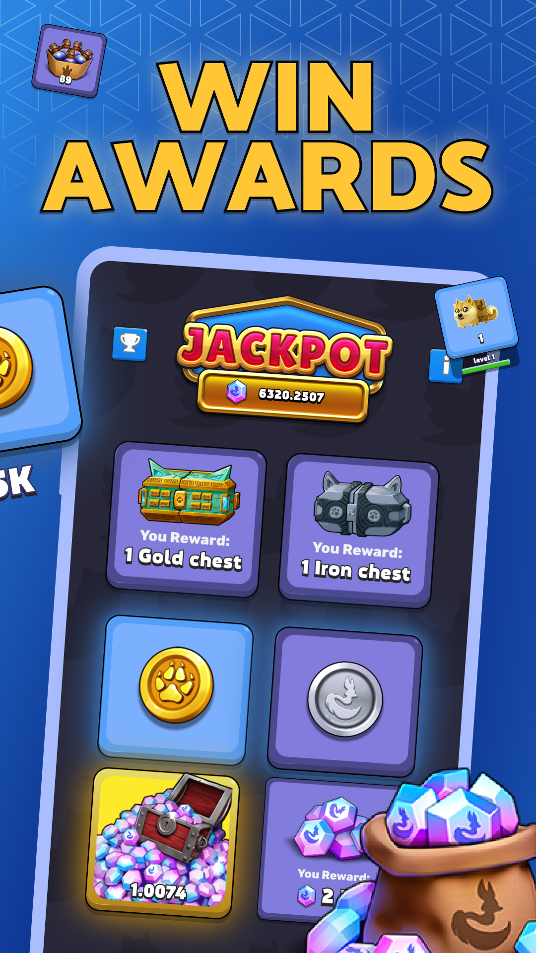 اسکرین شات 3 بازی Crypto DOGE - Get Token