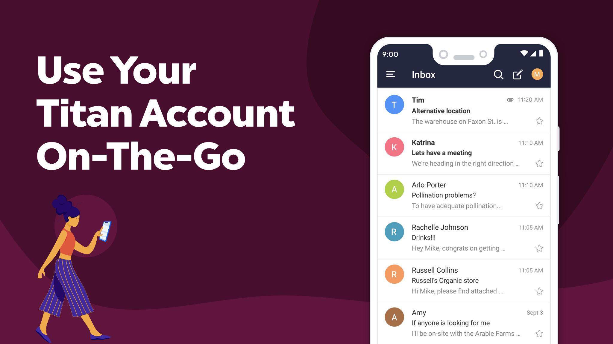 اسکرین شات 2 برنامه Titan Email & Calendar