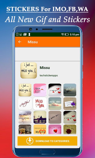 اسکرین شات 2 برنامه Stickers for Imo, fb, whatsapp