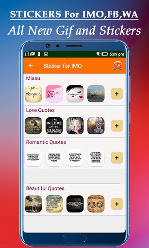 اسکرین شات 7 برنامه Stickers for Imo, fb, whatsapp