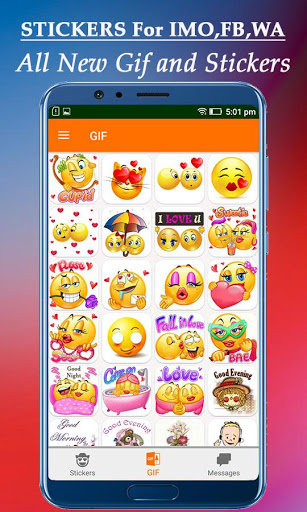 اسکرین شات 3 برنامه Stickers for Imo, fb, whatsapp