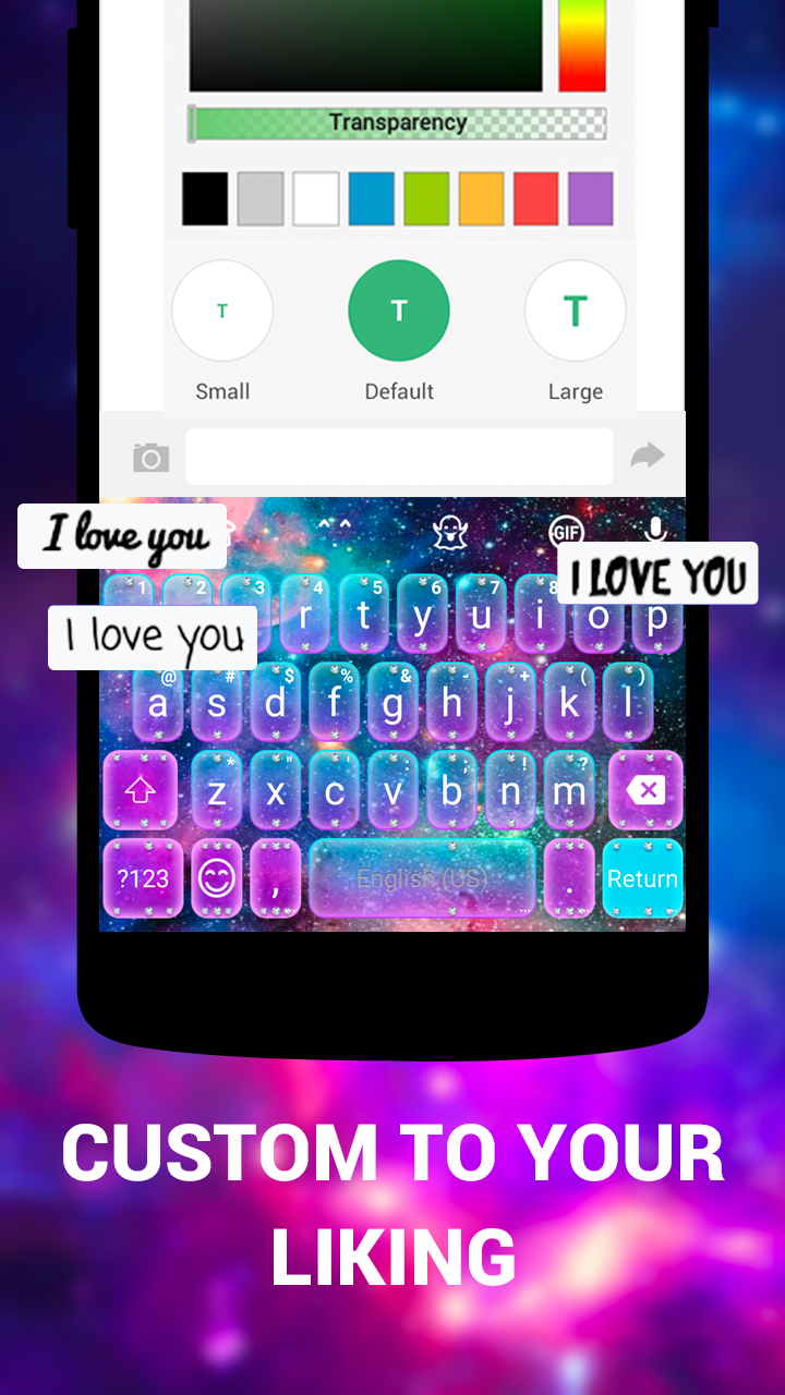 اسکرین شات 5 برنامه Emoji Keyboard Cute Emoticons