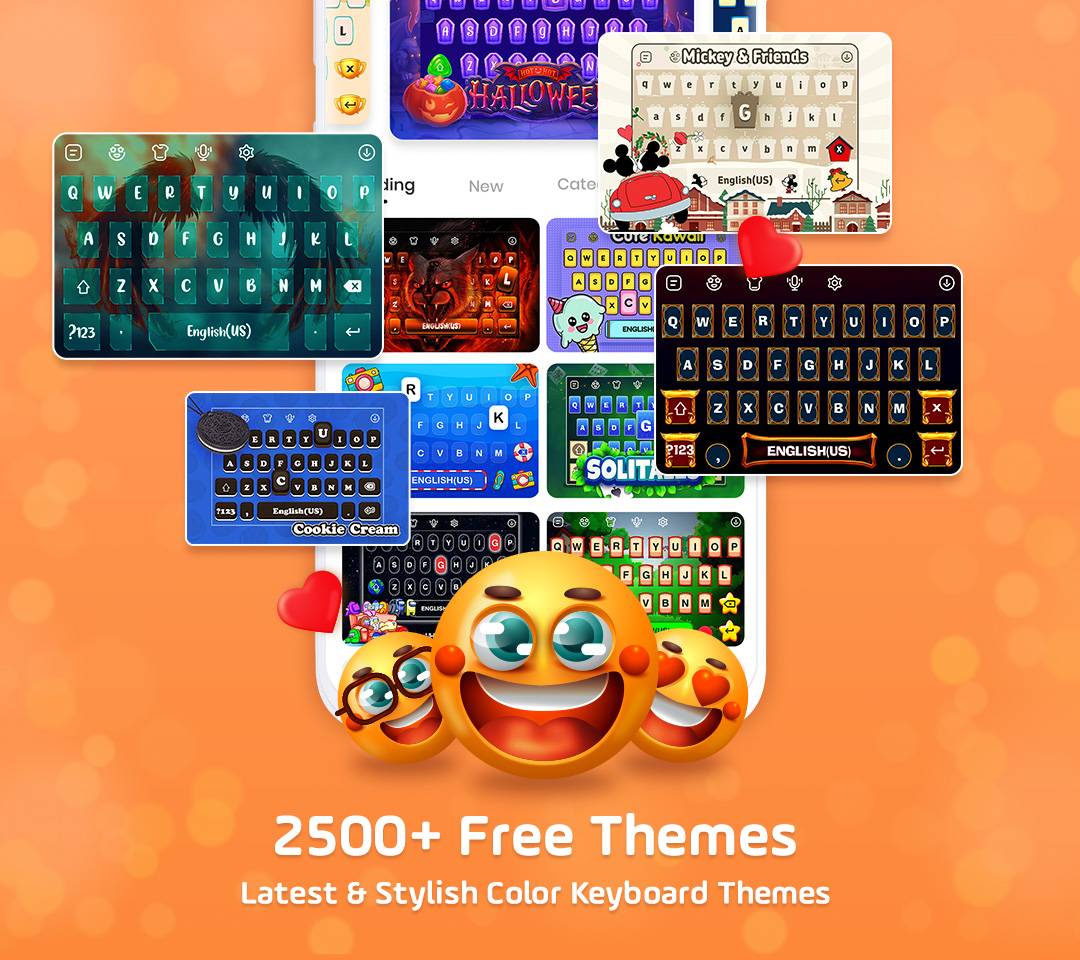 اسکرین شات 2 برنامه Emojikey: Emoji Keyboard Fonts