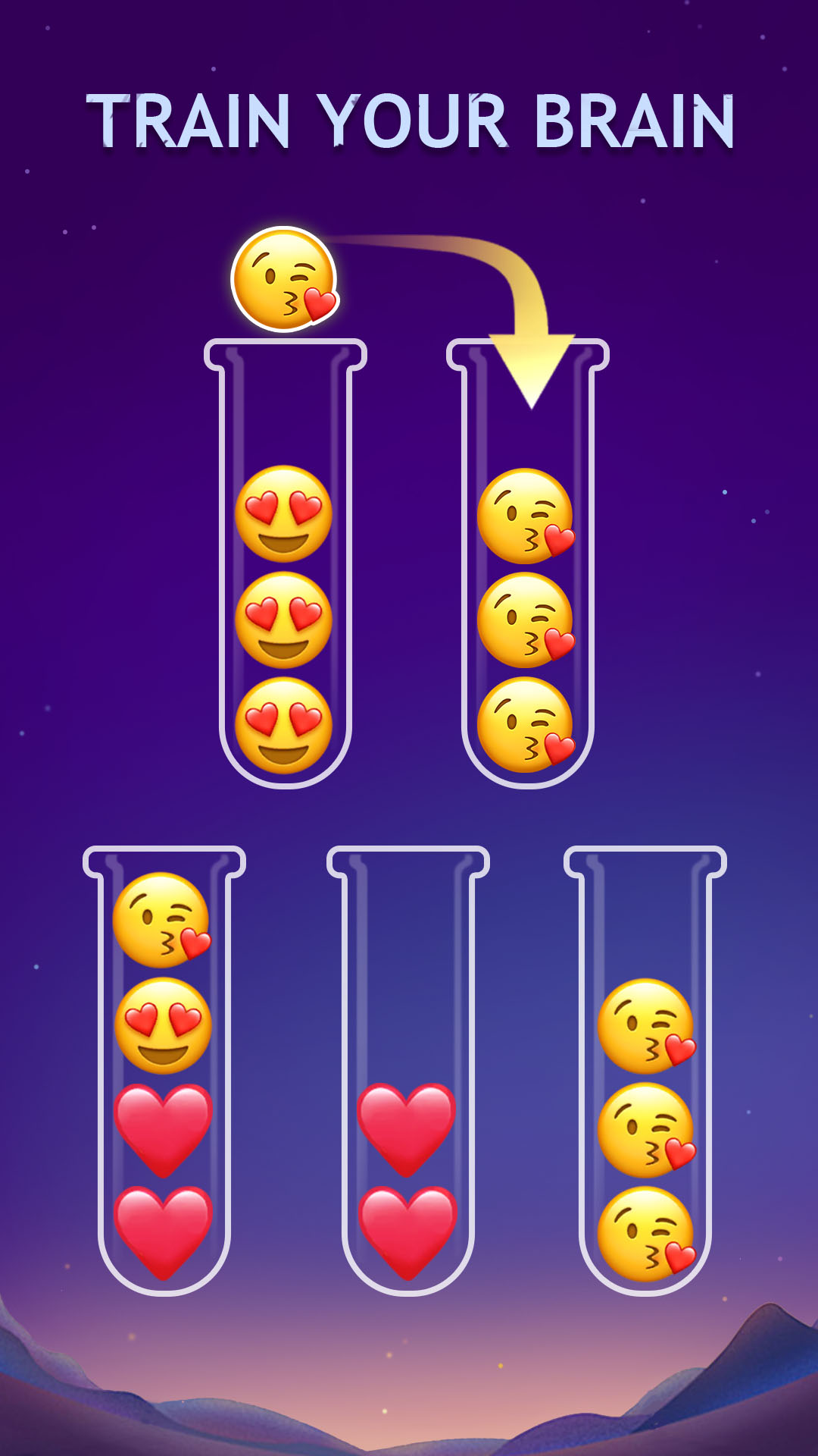 اسکرین شات 1 بازی Emoji Sort - Puzzle Games