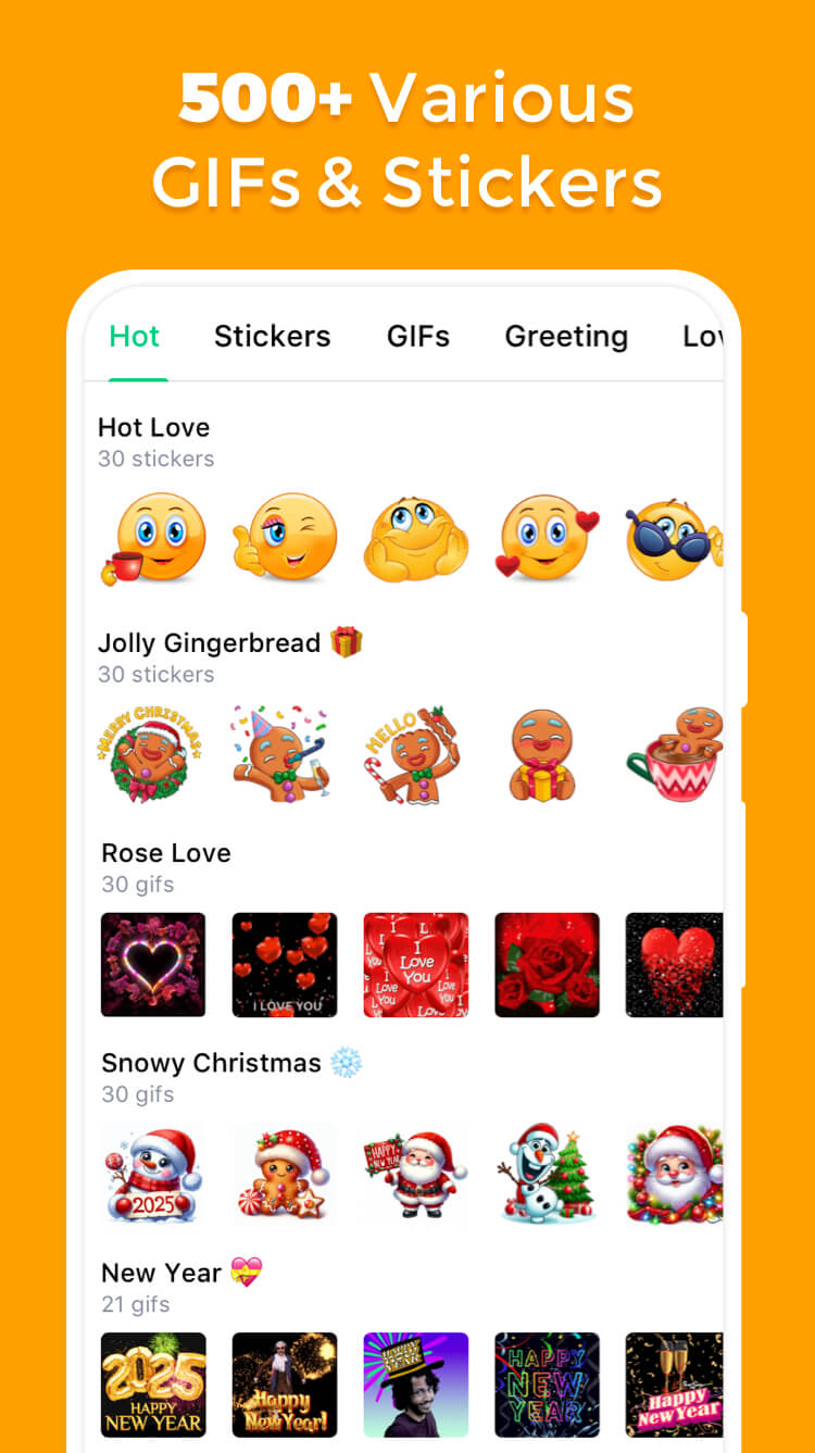 اسکرین شات 3 برنامه GIF Sticker & WAsticker