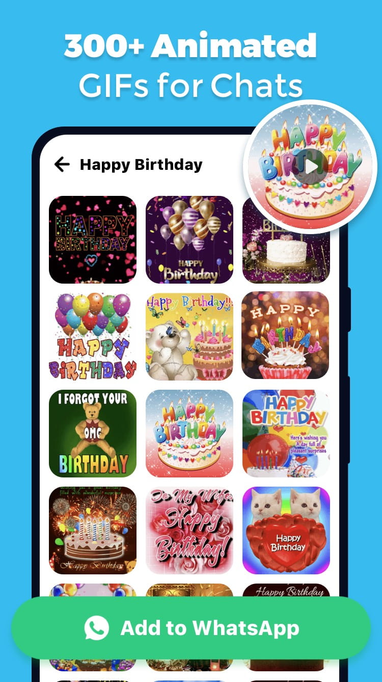 اسکرین شات 5 برنامه GIF Sticker & WAsticker