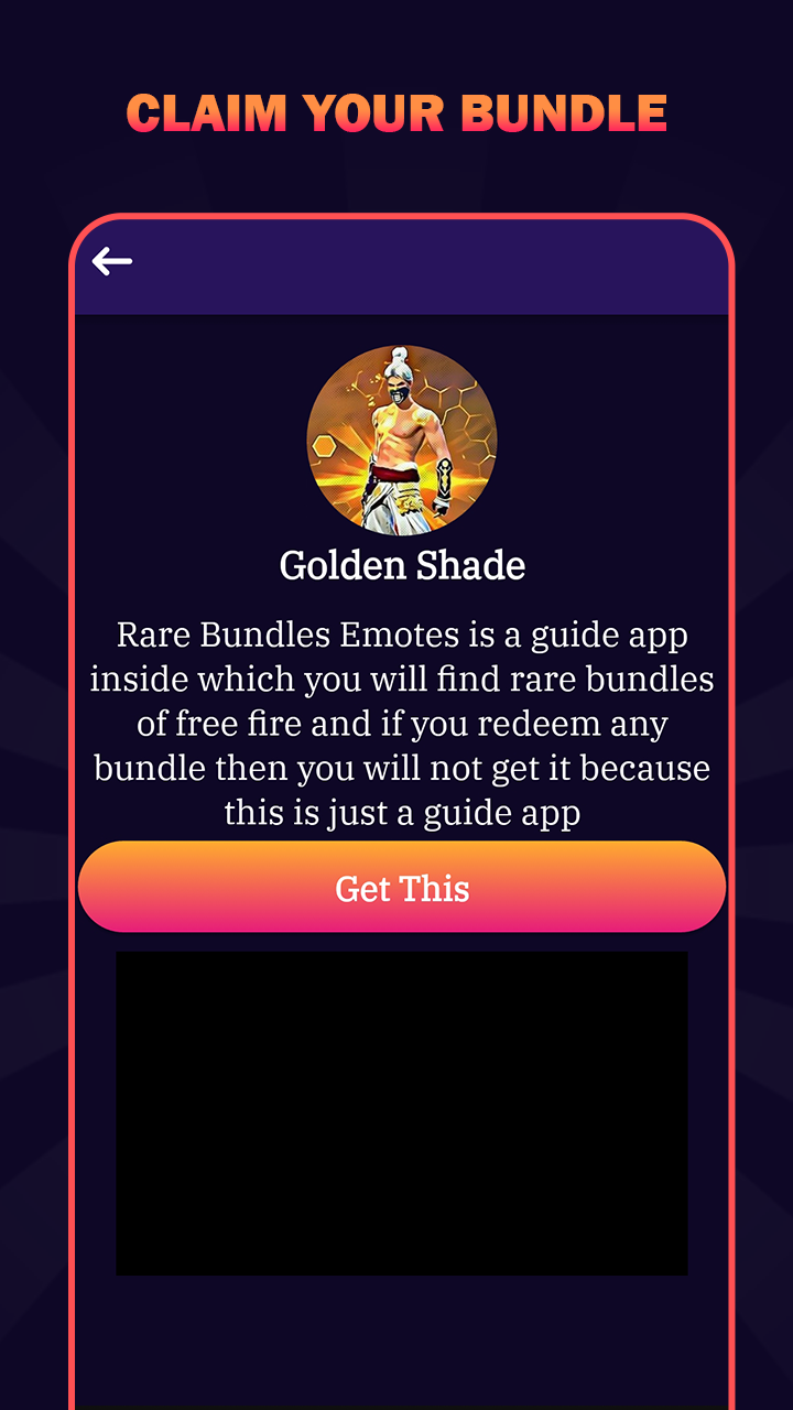 اسکرین شات 4 برنامه Rare Emote Bundle FF Skin Tool