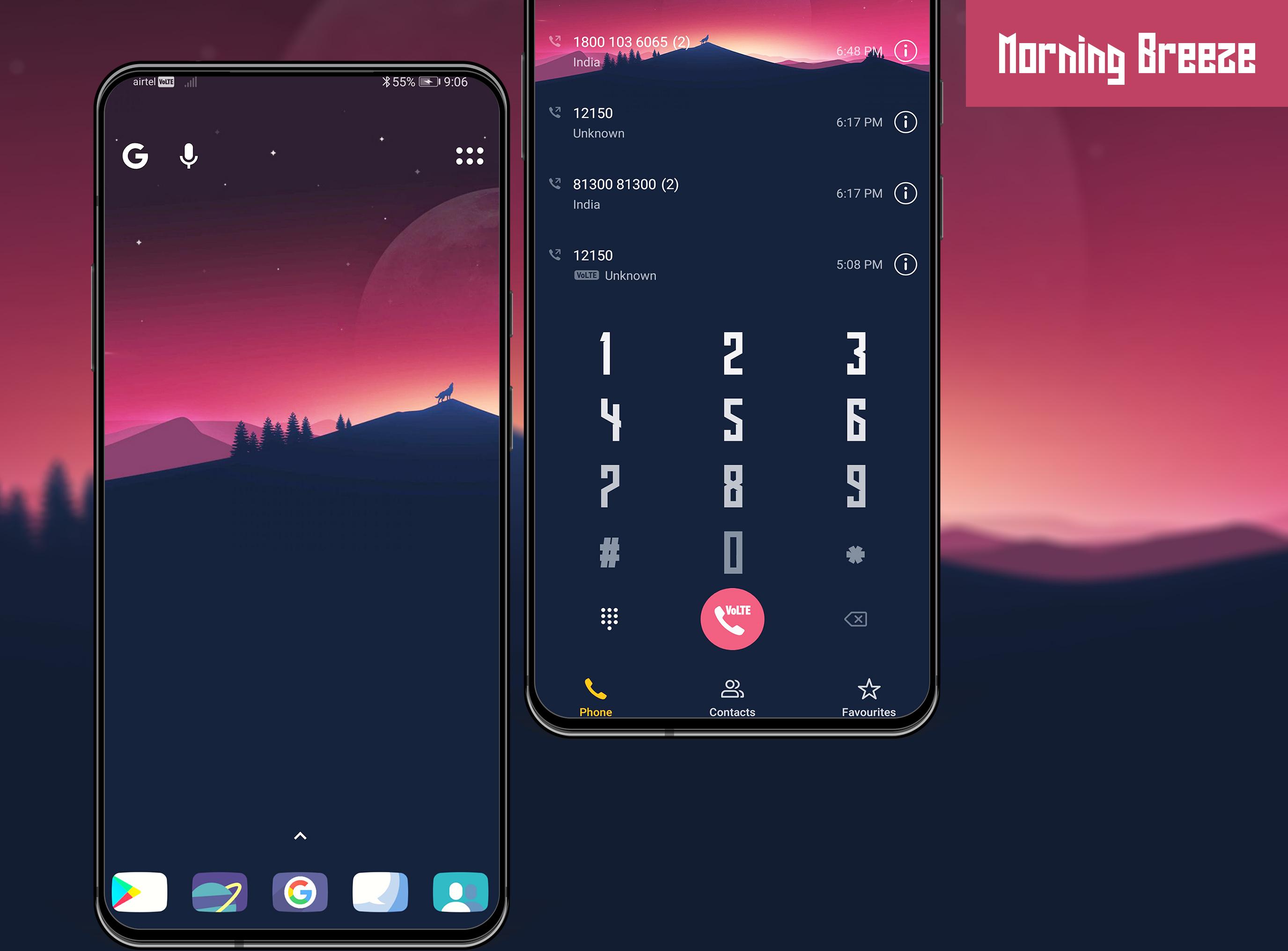 اسکرین شات 1 برنامه Morning Breeze EMUI 10/9 Theme