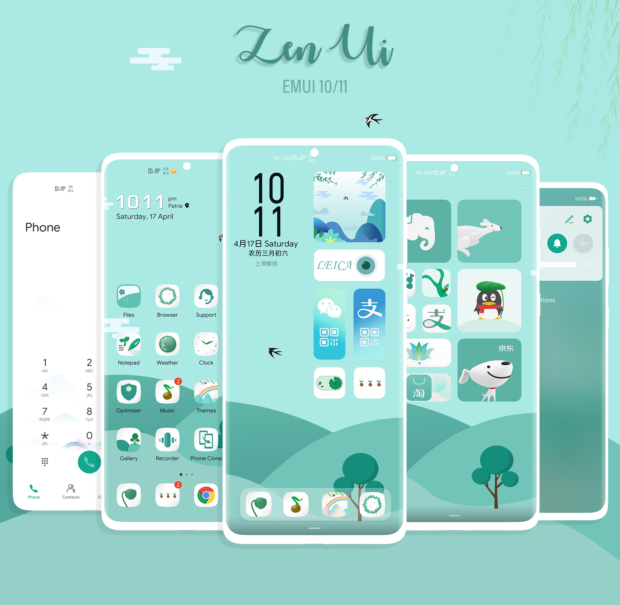 اسکرین شات 1 برنامه Zen-UI Theme For EMUI 10/11