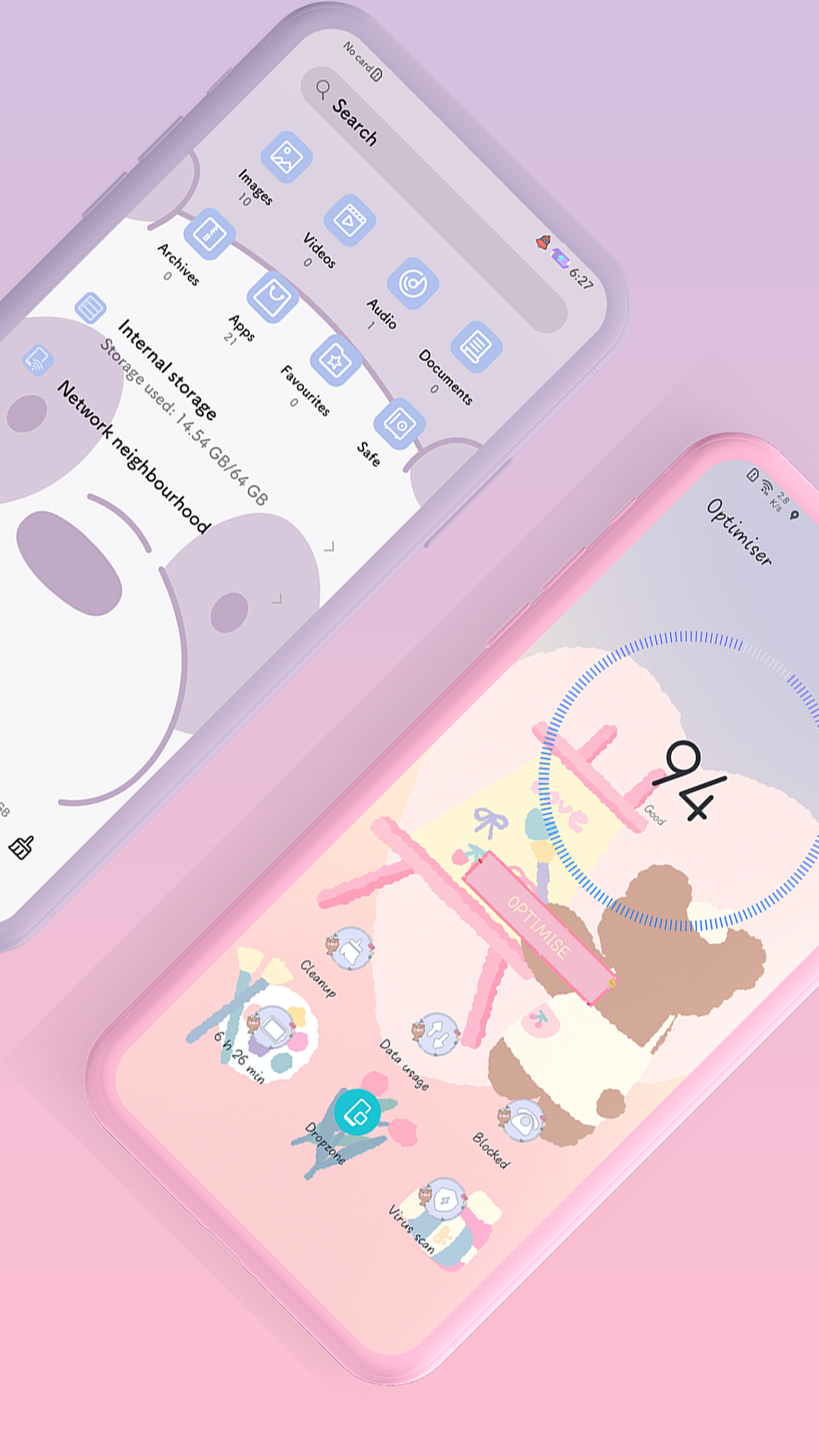 اسکرین شات 4 برنامه Cute Bear EMUI 10/11 Theme