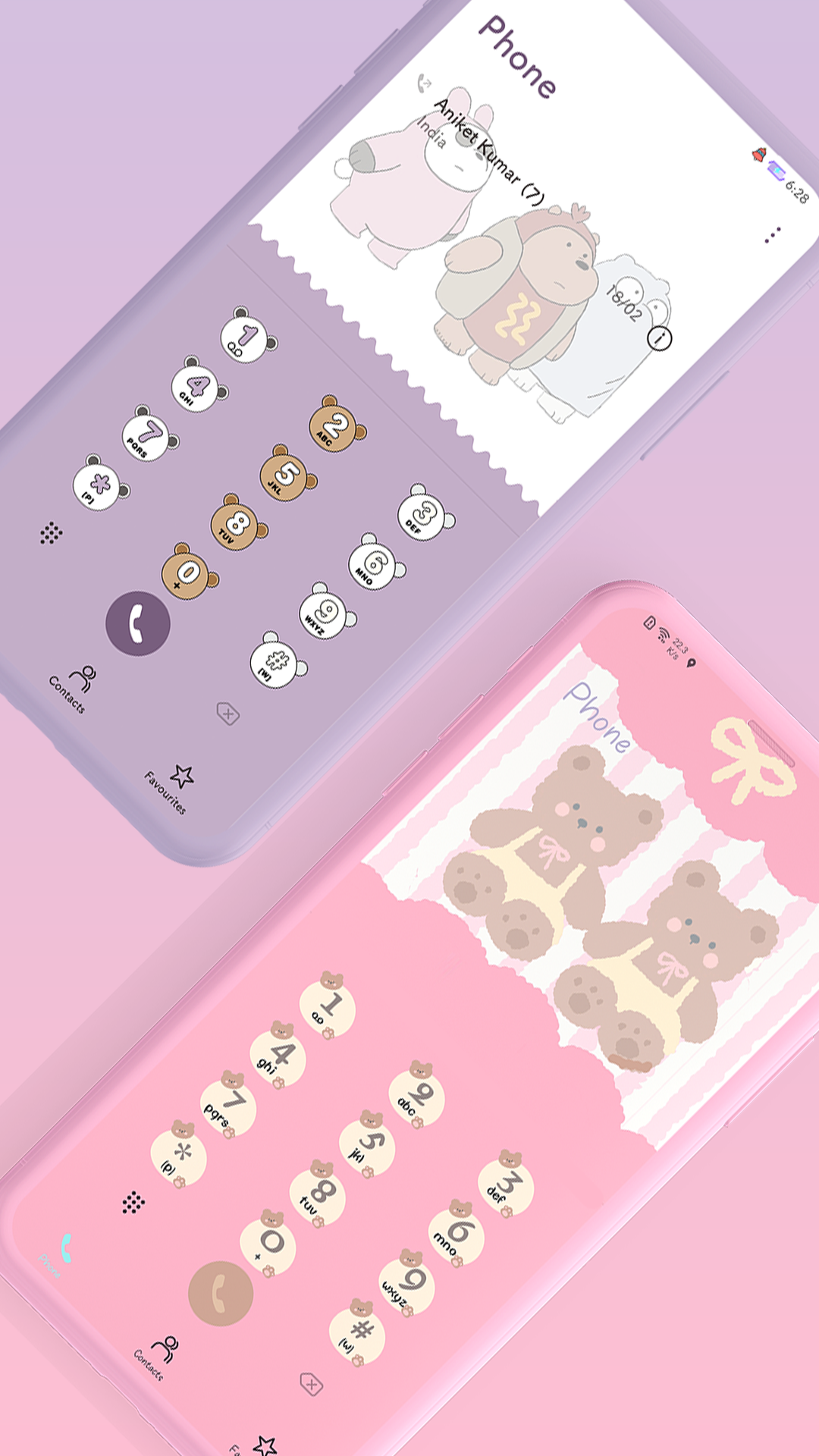 اسکرین شات 2 برنامه Cute Bear EMUI 10/11 Theme