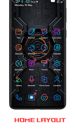 اسکرین شات 2 برنامه R0G_v4 EMUI 9/10/11 Theme