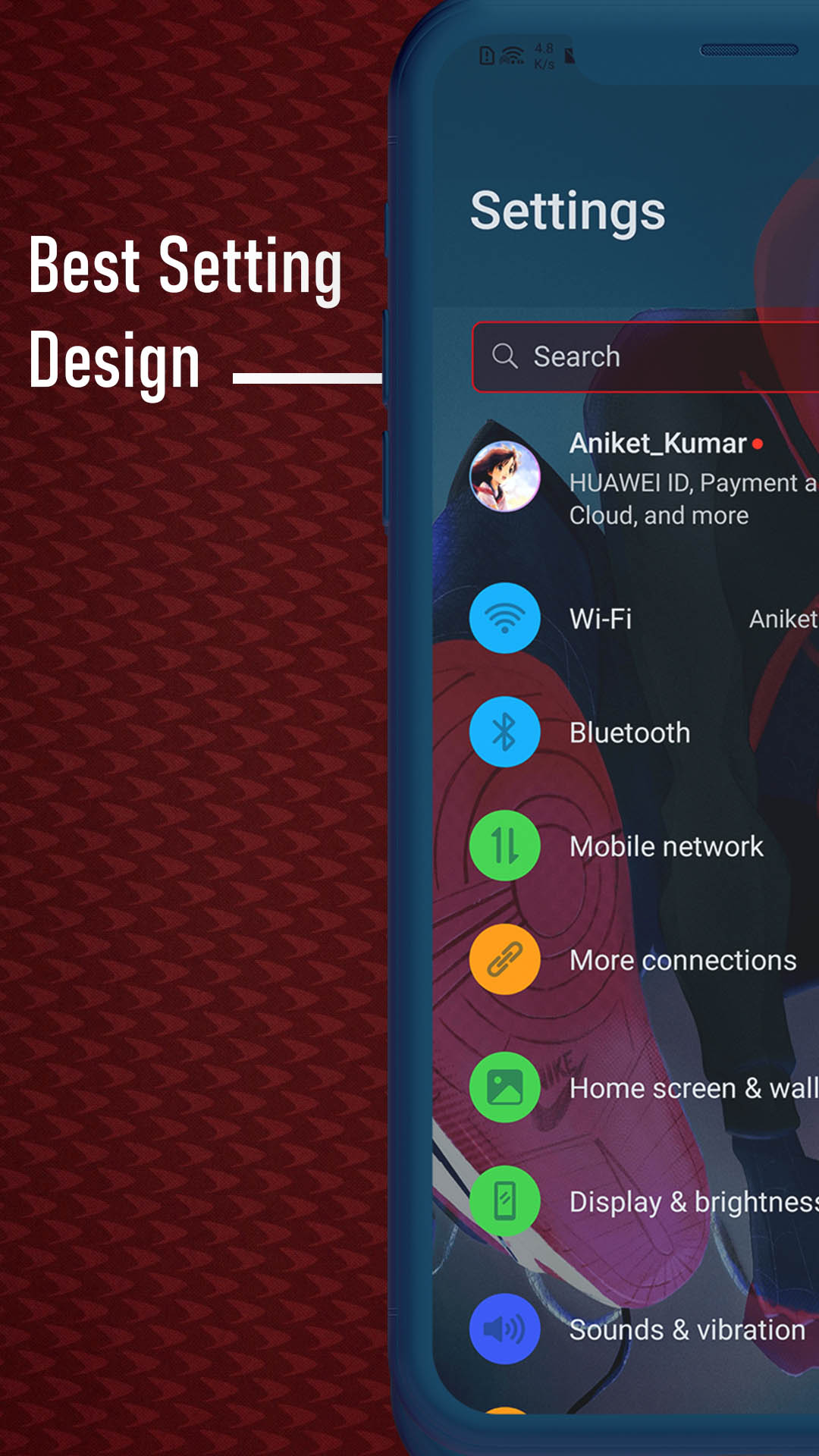 اسکرین شات 2 برنامه Spider Theme EMUI 5/8/9.1