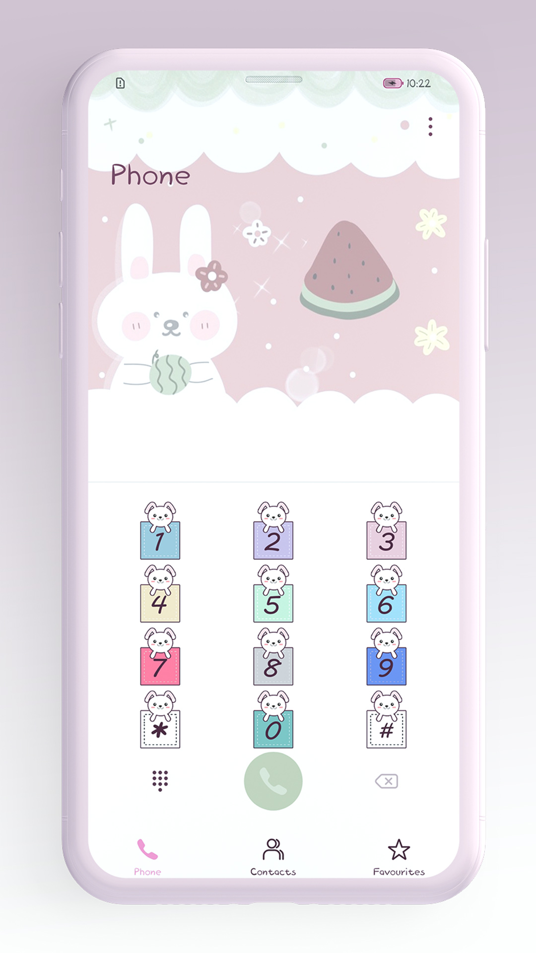 اسکرین شات 4 برنامه Baby Rabbit EMUI 10/11 Theme